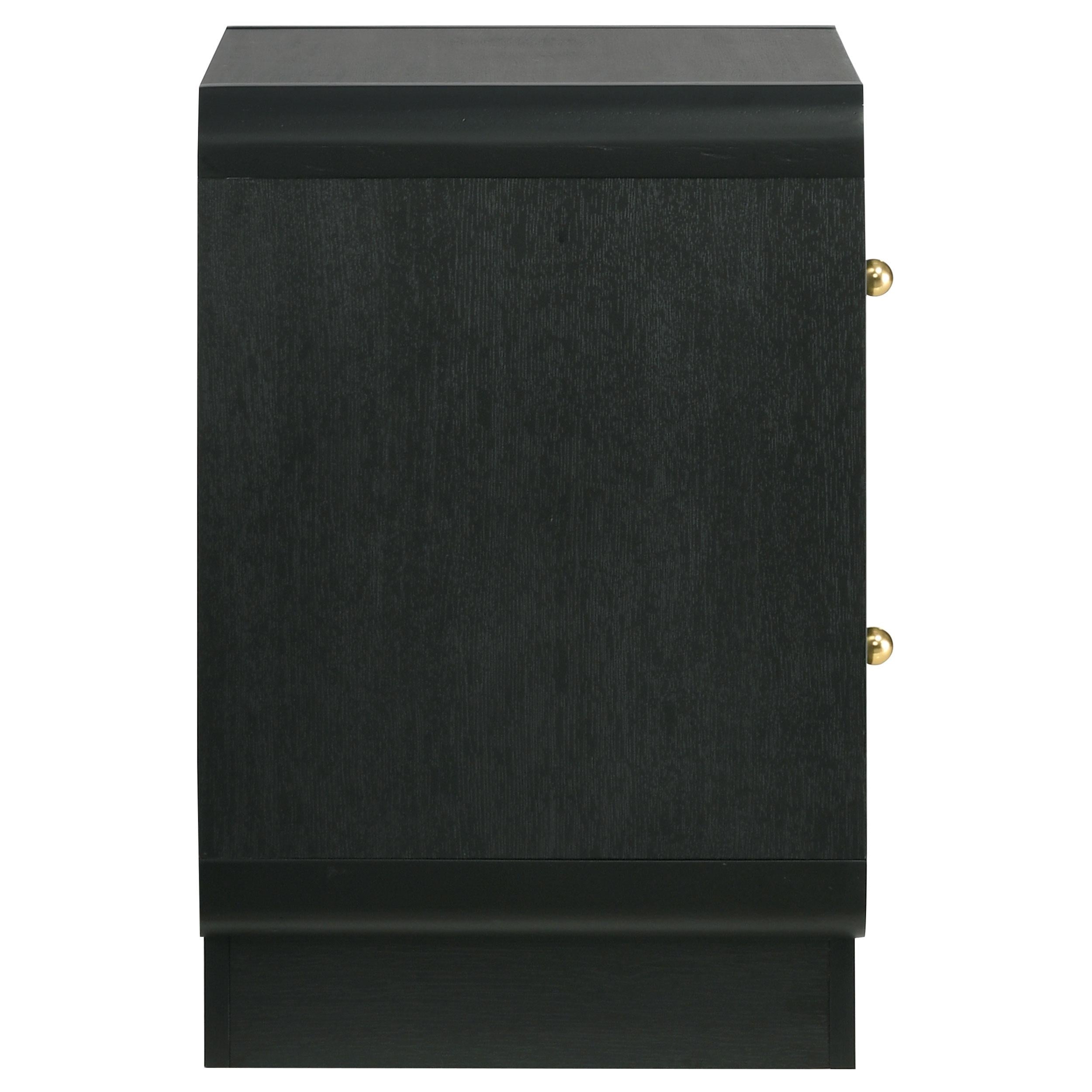 Cavelle 2-drawer Nightstand Bedside Table Black - 223662