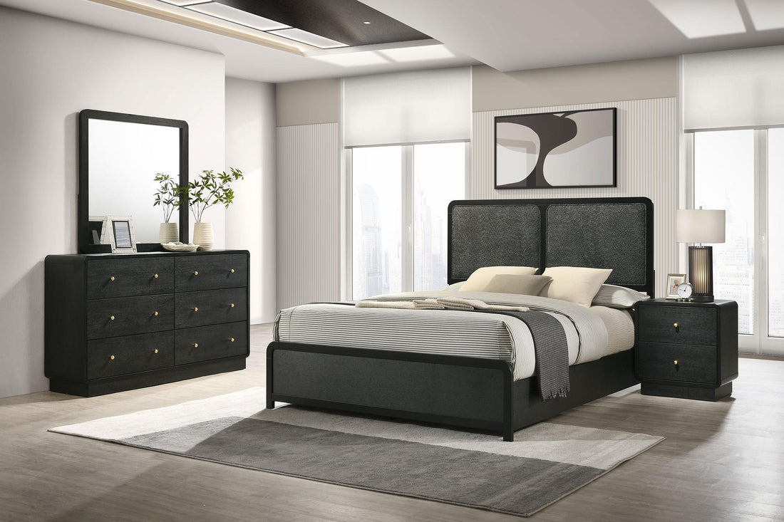 Cavelle 4-piece Eastern King Bedroom Set Black - 223661KE-S4