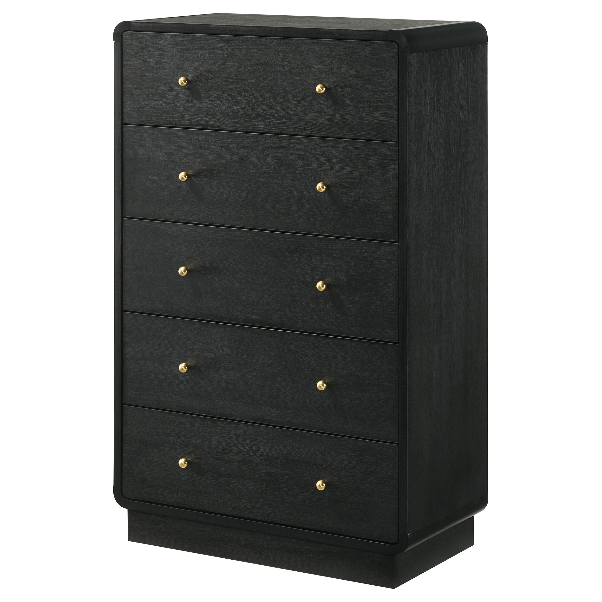 Cavelle 5-drawer Chest of Drawers Black - 223665