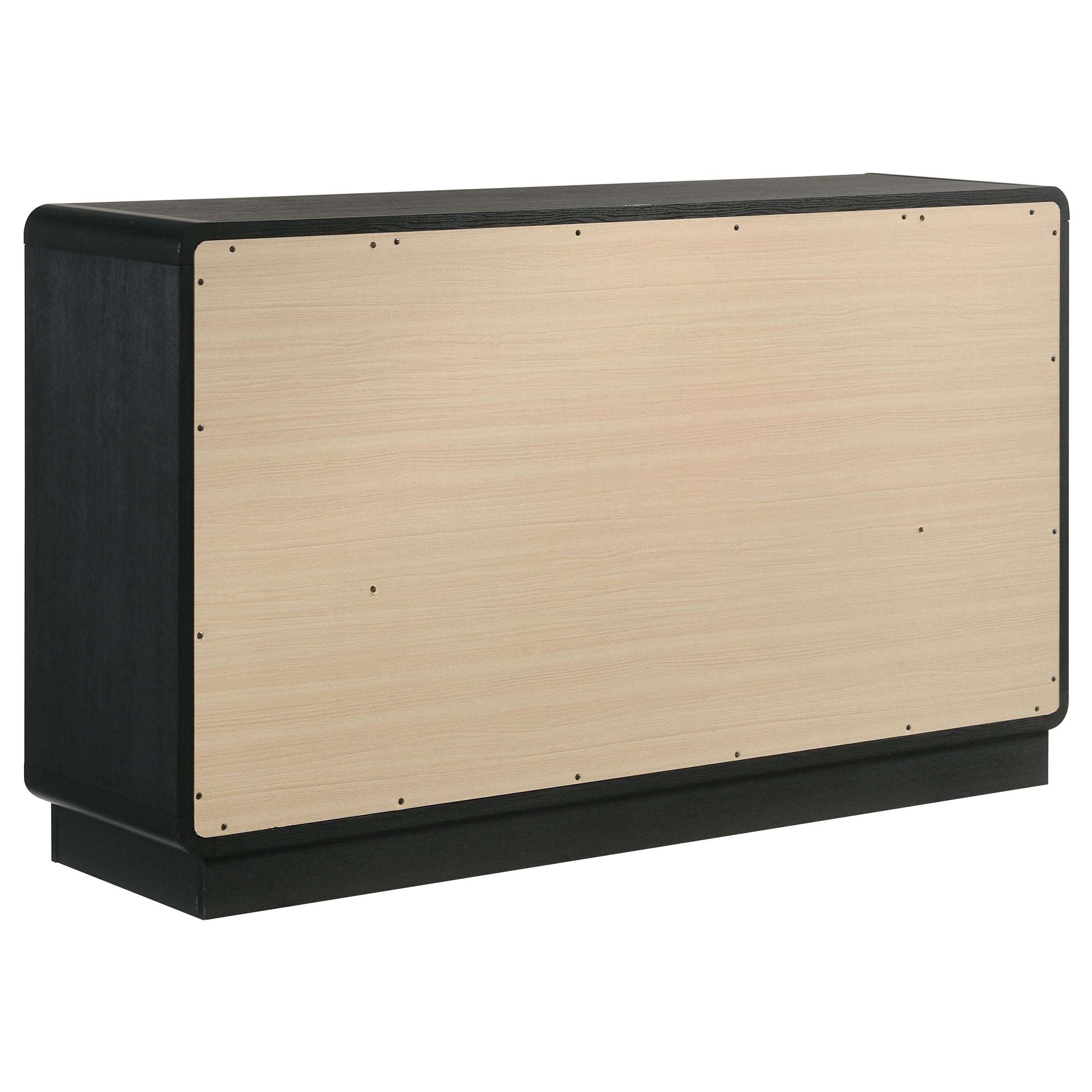 Cavelle 6-drawer Dresser Cabinet Black - 223663