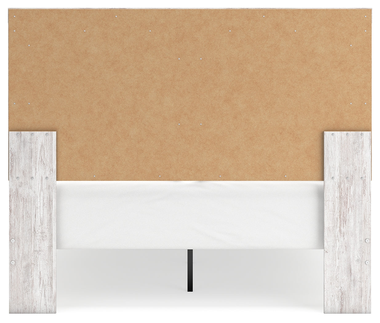Cayboni Queen Panel Bed with Mirrored Dresser and 2 Nightstands in Whitewash from Ashley - Luna Furniture