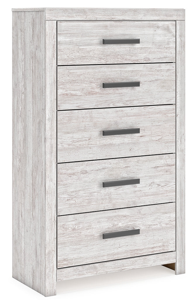 Cayboni Twin Panel Bed, Dresser and Chest - B3788B11