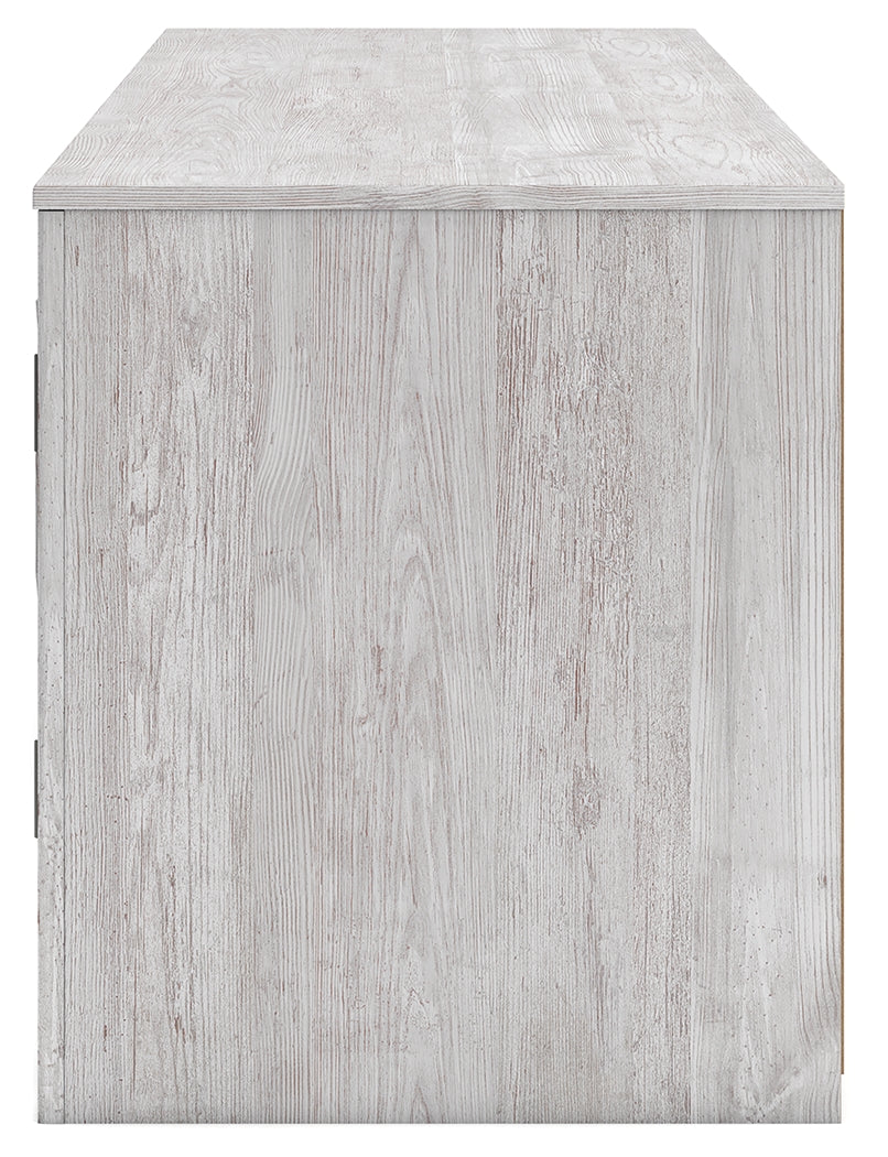 Cayboni Whitewash 71" TV Stand with Electric Fireplace - W3788W1