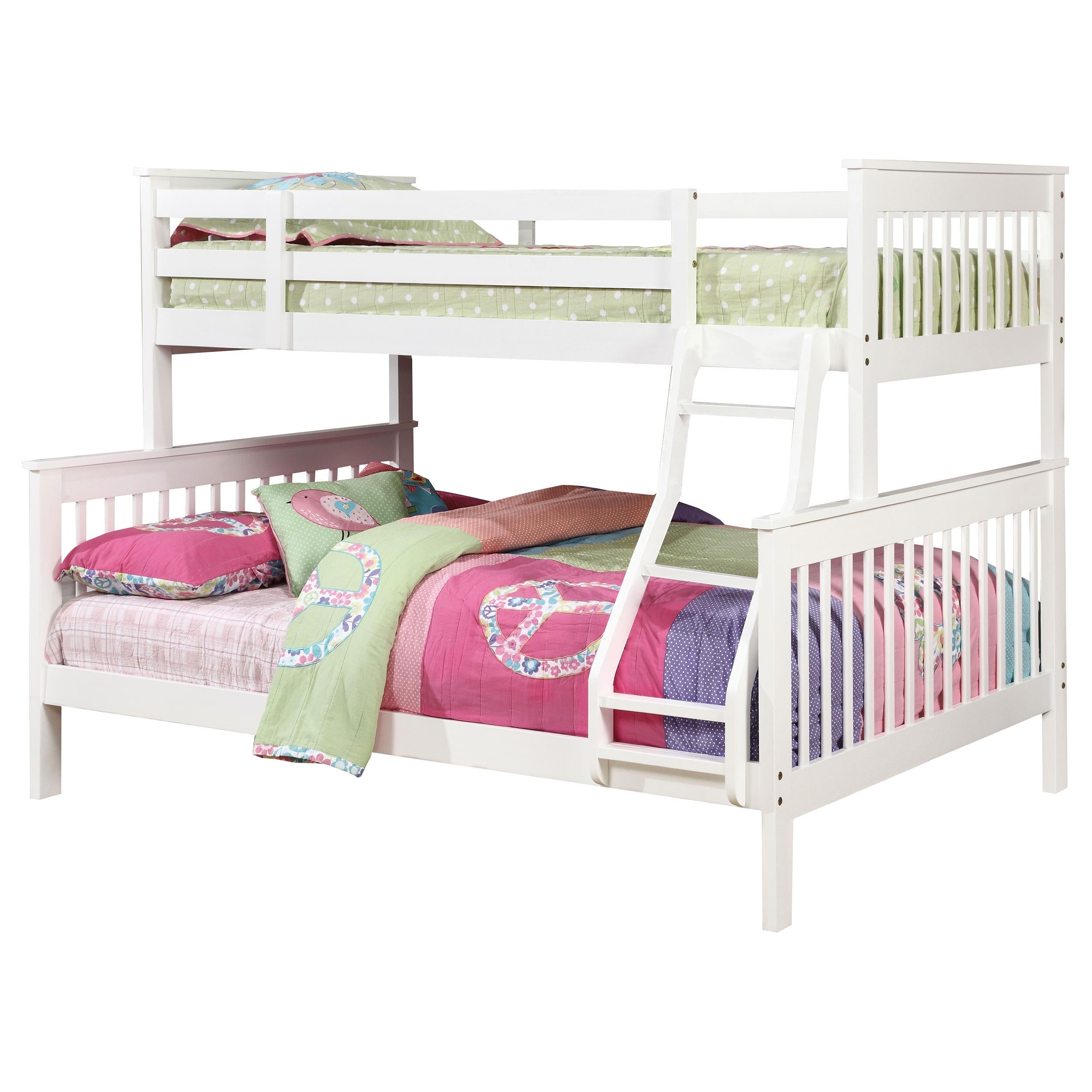 Chapman Wood Twin Over Full Bunk Bed White - 460260