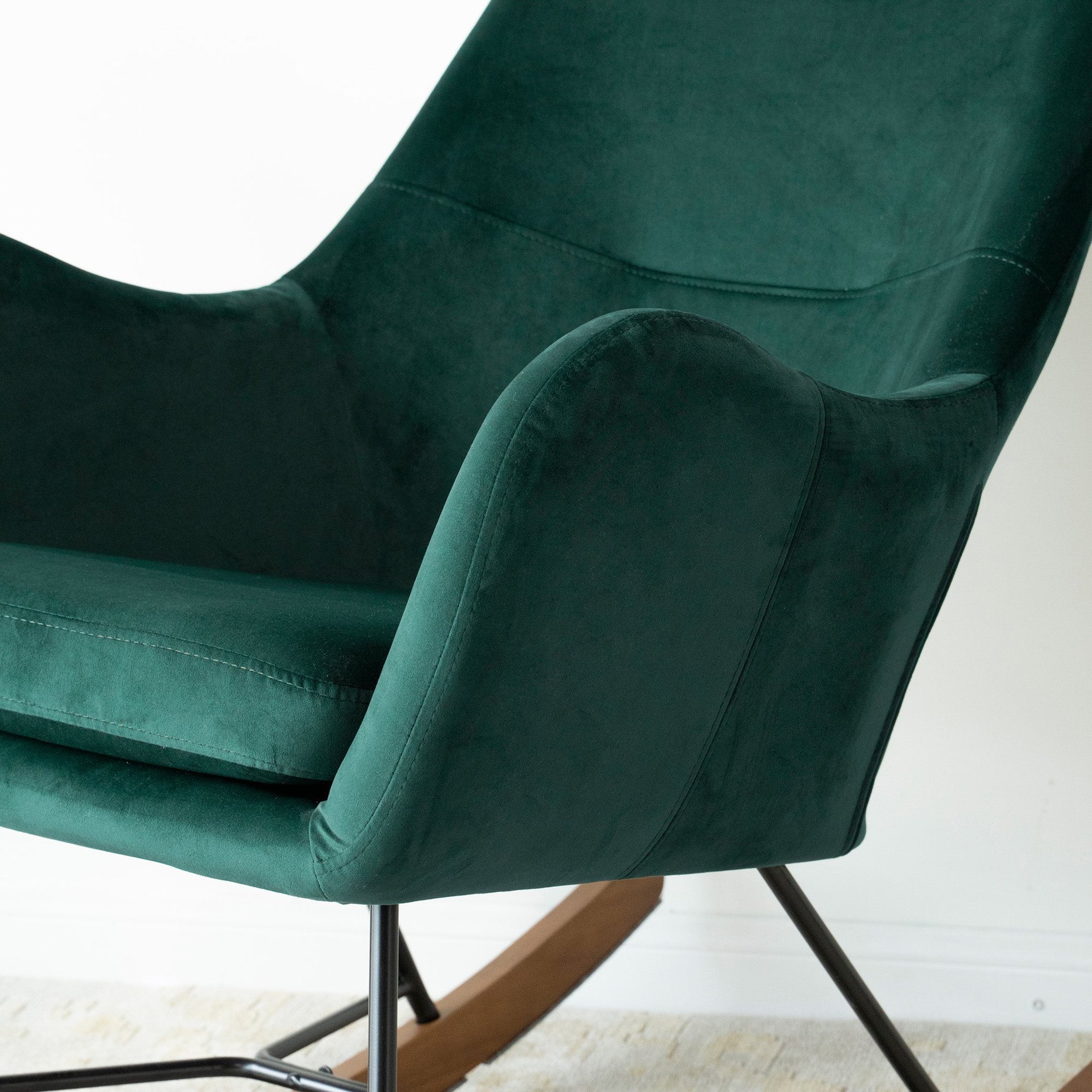 Chelsea Green Velvet Rocking Chair - RCH01900302