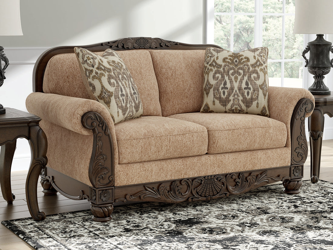 Chelsworth Golden Loveseat - PC5790535