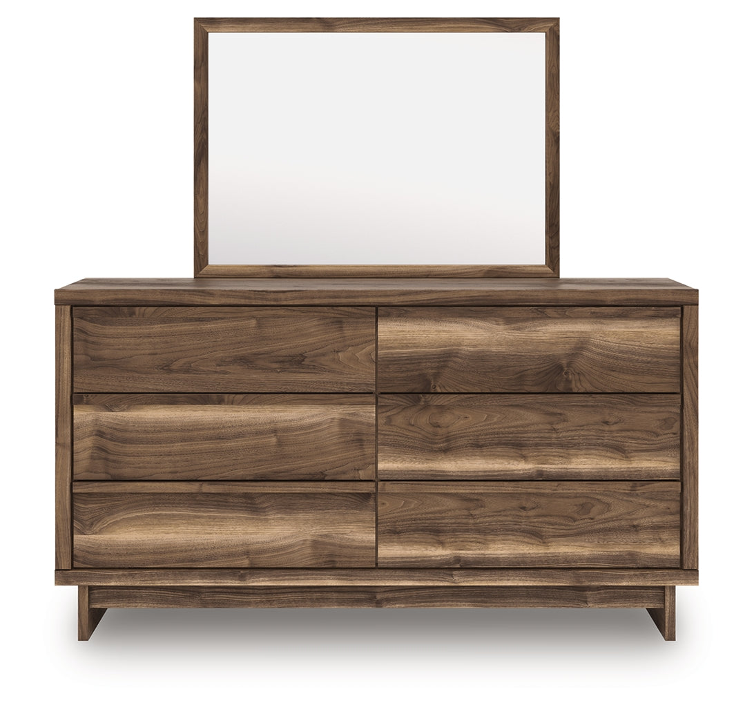 Chirason Full Upholstered Bed, Dresser and Mirror - PCB3367B17