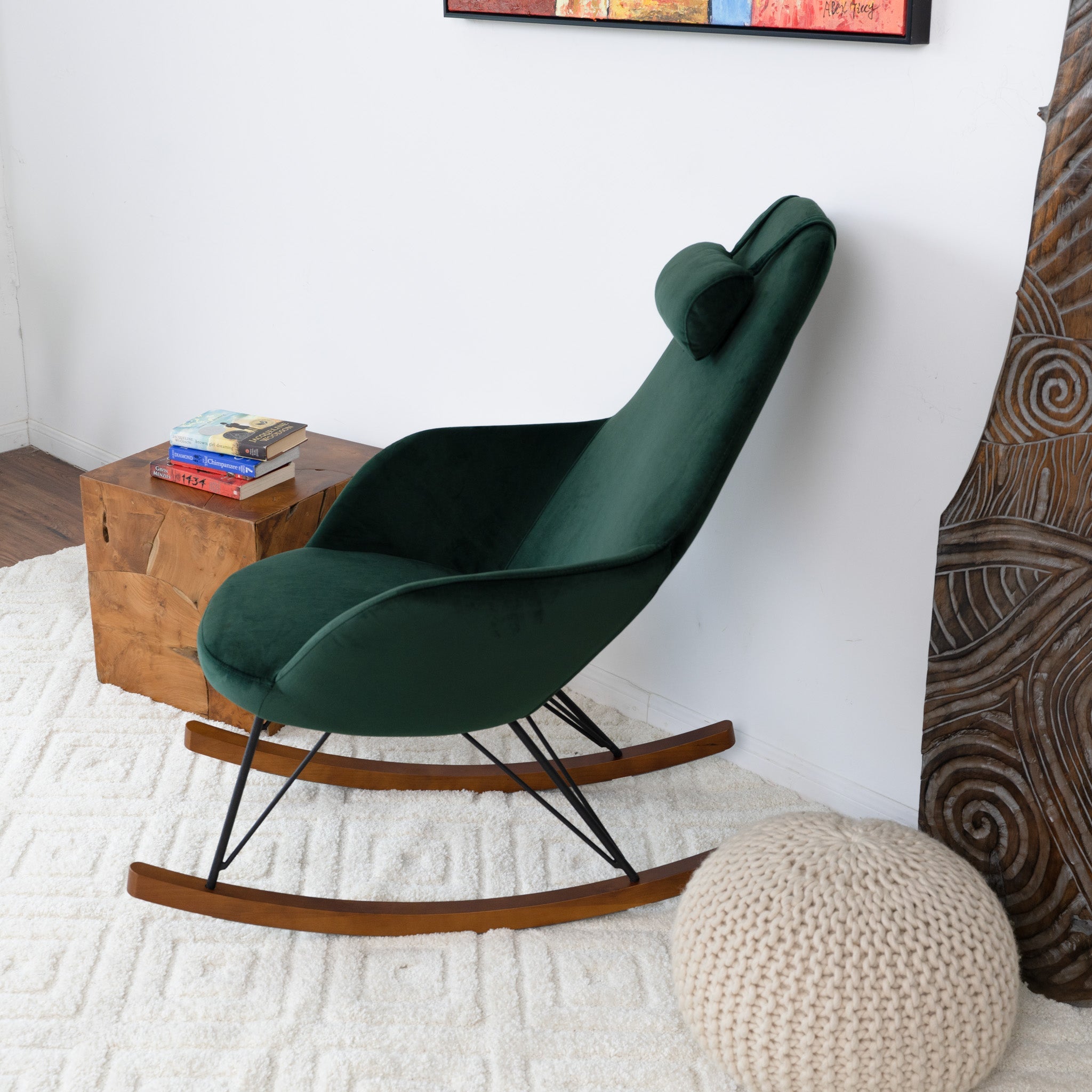 Chloe Mid Century Modern Rocker Livingroom And Bedroom Chair - RCH01900201