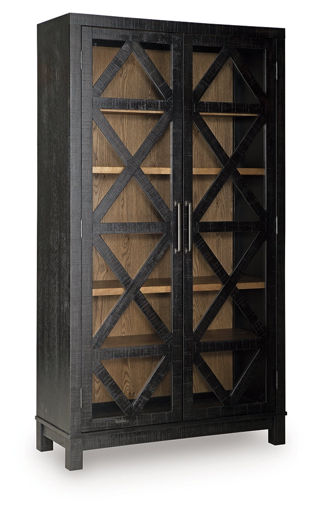 Christop Black/Brown Accent Cabinet - A4000728