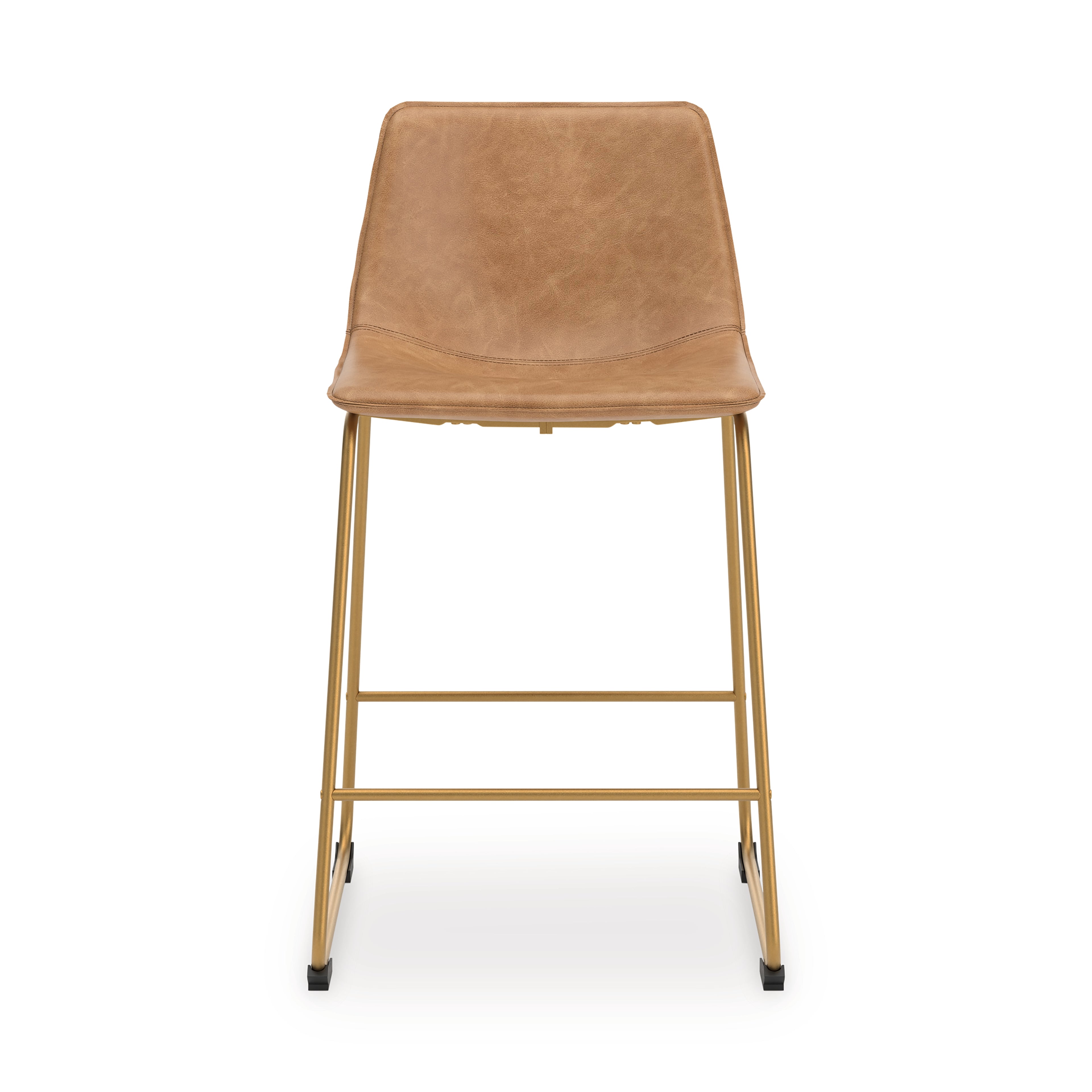 Ciabori Toast/Gold Counter Height Barstool, Set of 2 - PCD373-324