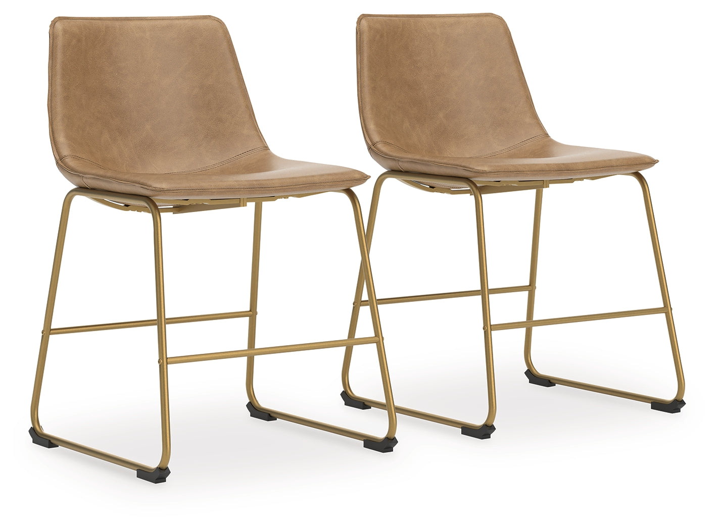Ciabori Toast/Gold Dining Chair, Set of 2 - PCD373-03