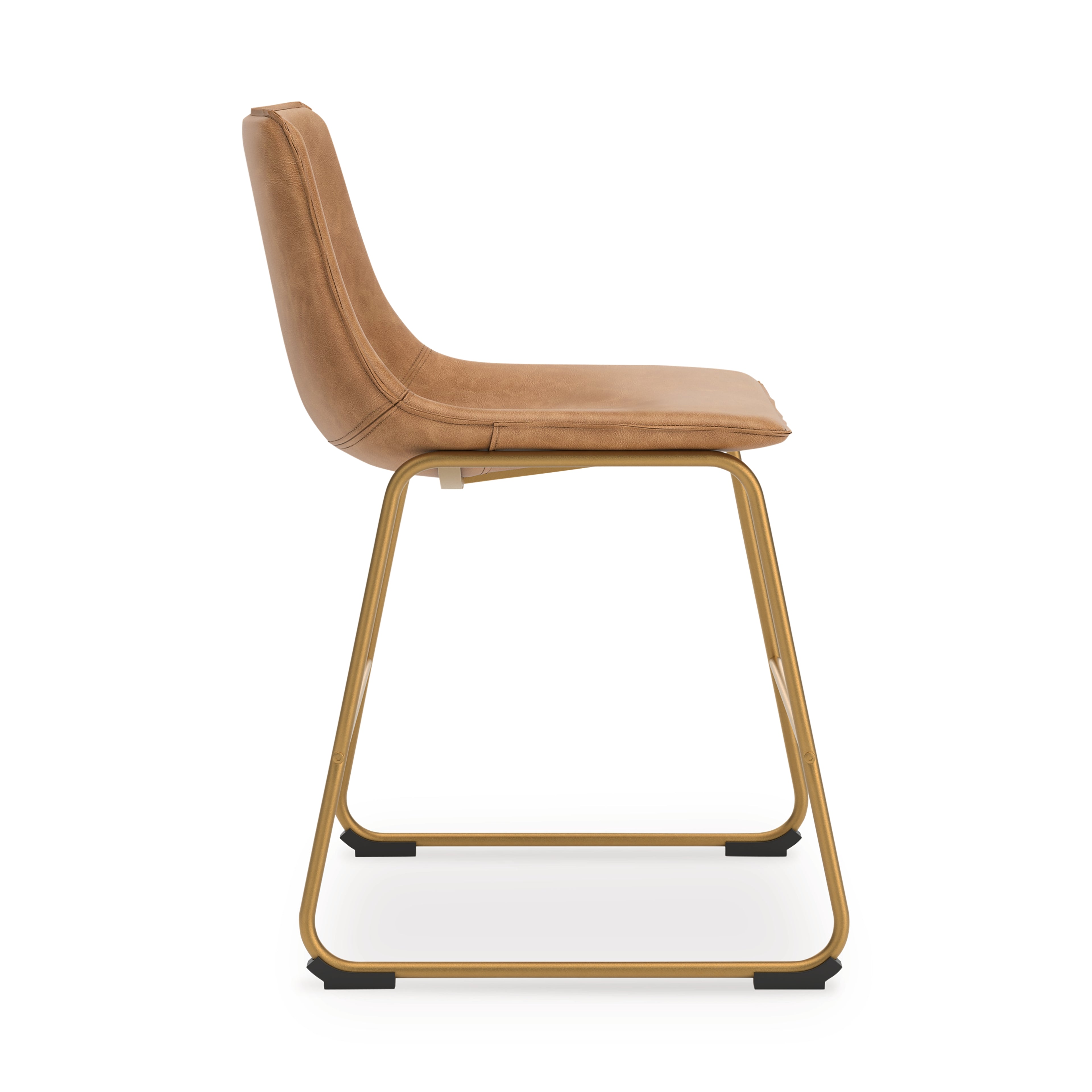 Ciabori Toast/Gold Dining Chair, Set of 2 - PCD373-03