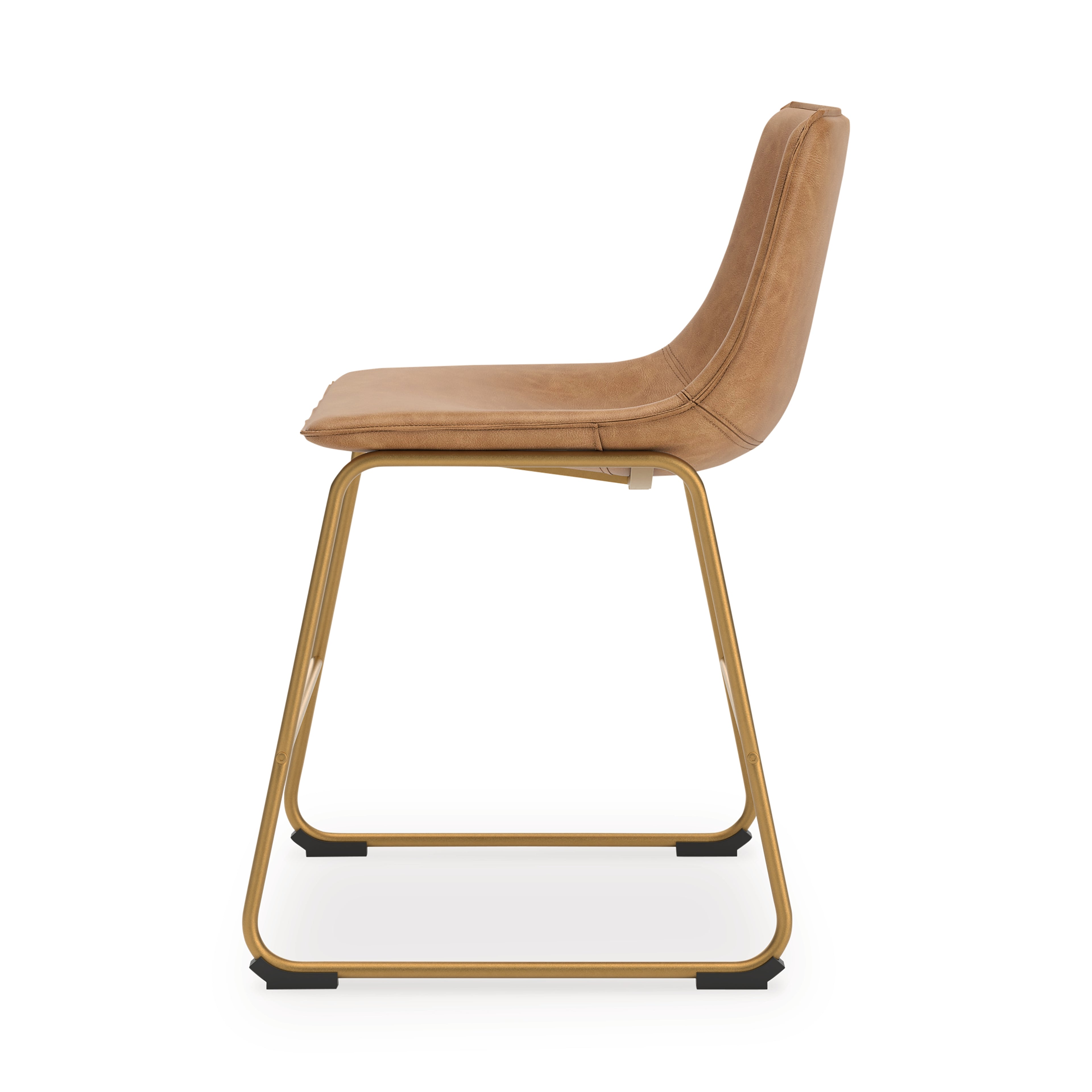Ciabori Toast/Gold Dining Chair, Set of 2 - PCD373-03
