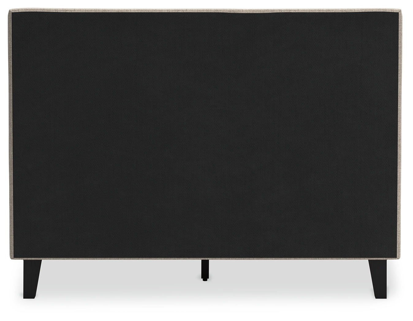 Cielden Soft Gray Full Upholstered Bed with Roll Slats - B1199-72