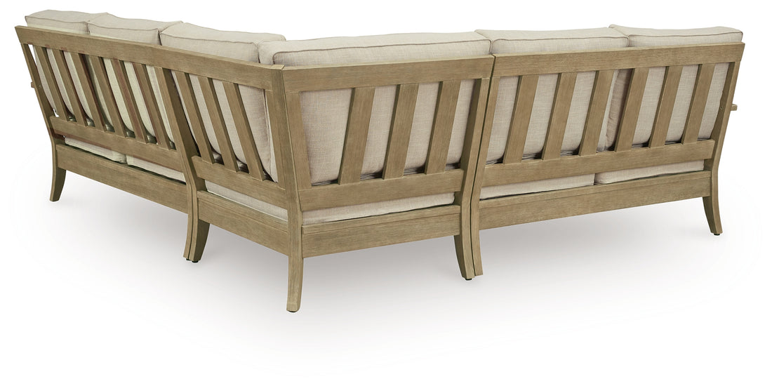 Clare View Beige 3-Piece Outdoor Sectional - P801P10