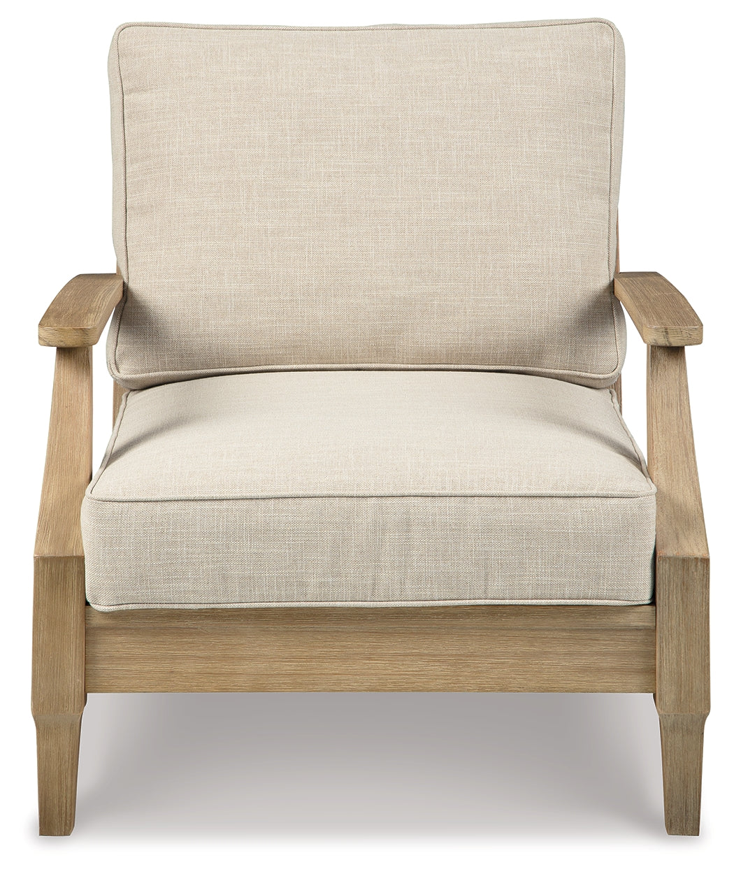 Clare View Outdoor Sofa with Lounge Chair in Beige - PKG014564