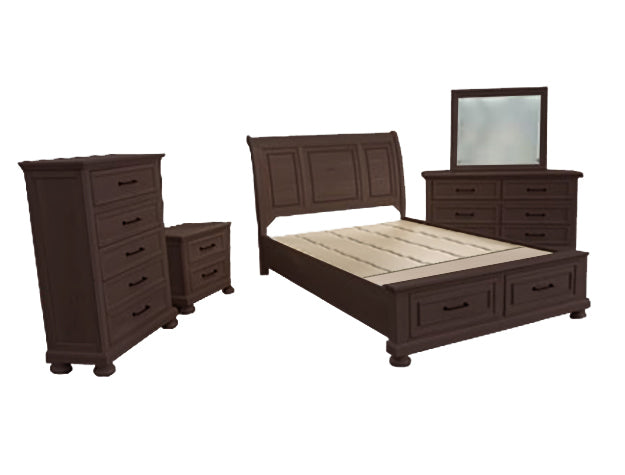 Claribelle King Storage Fb/Drawer - B1800-K-FBD