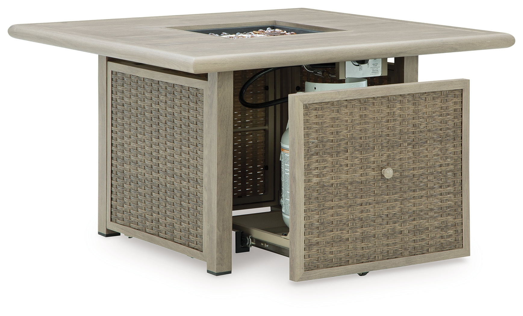 Cliff Trails Beige Fire Pit Table - PCP690-772