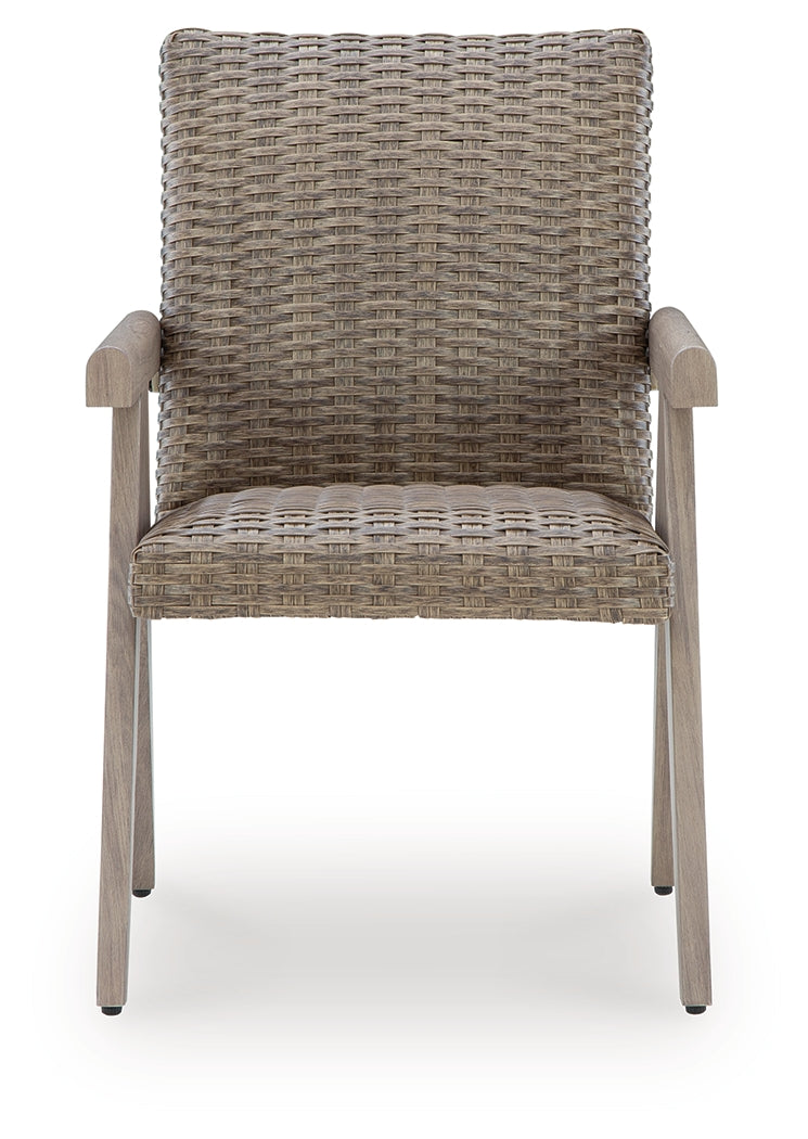 Cliff Trails Beige Outdoor Arm Chair (Set of 2) - PCP690-601A