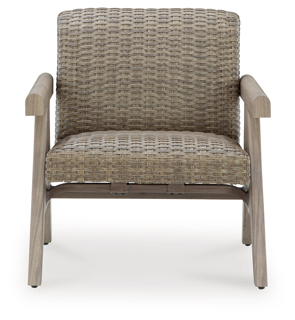 Cliff Trails Beige Outdoor Rocking Lounge Chair - PCP690-821