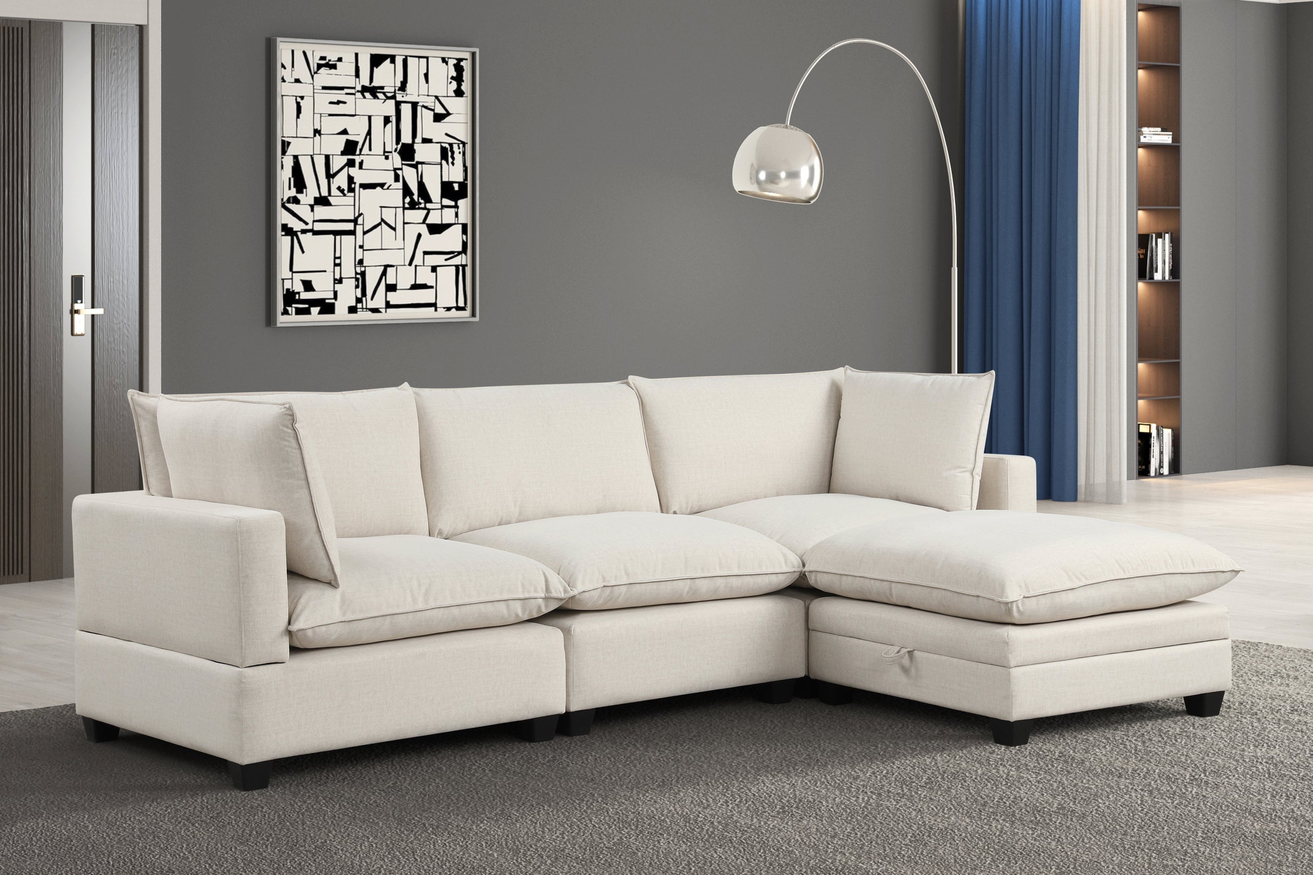 Cloud24 Modular Sectional (Performance Fabric) - CLOUD24 (BEIGE)