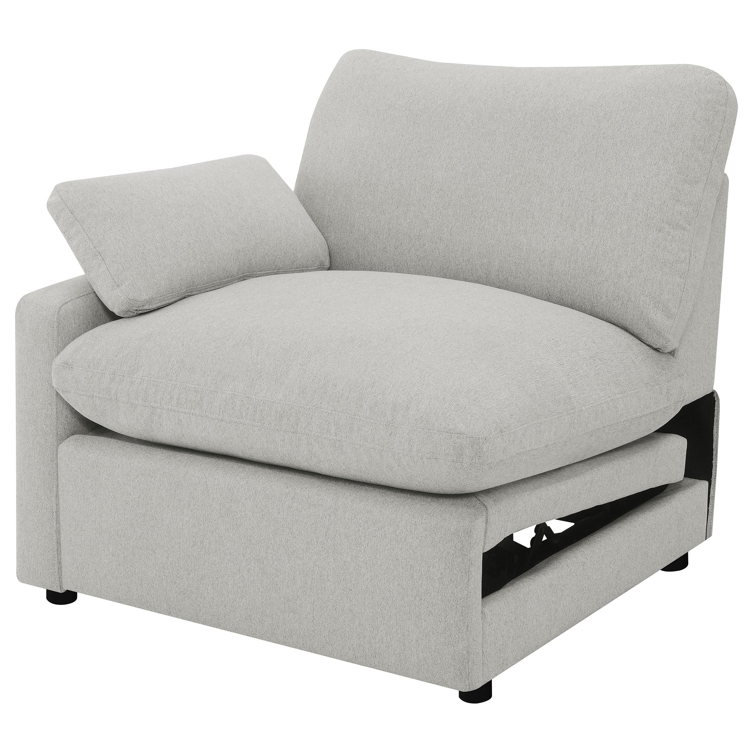 Collins Upholstered LAF Power Recliner Grey - 609560LRP
