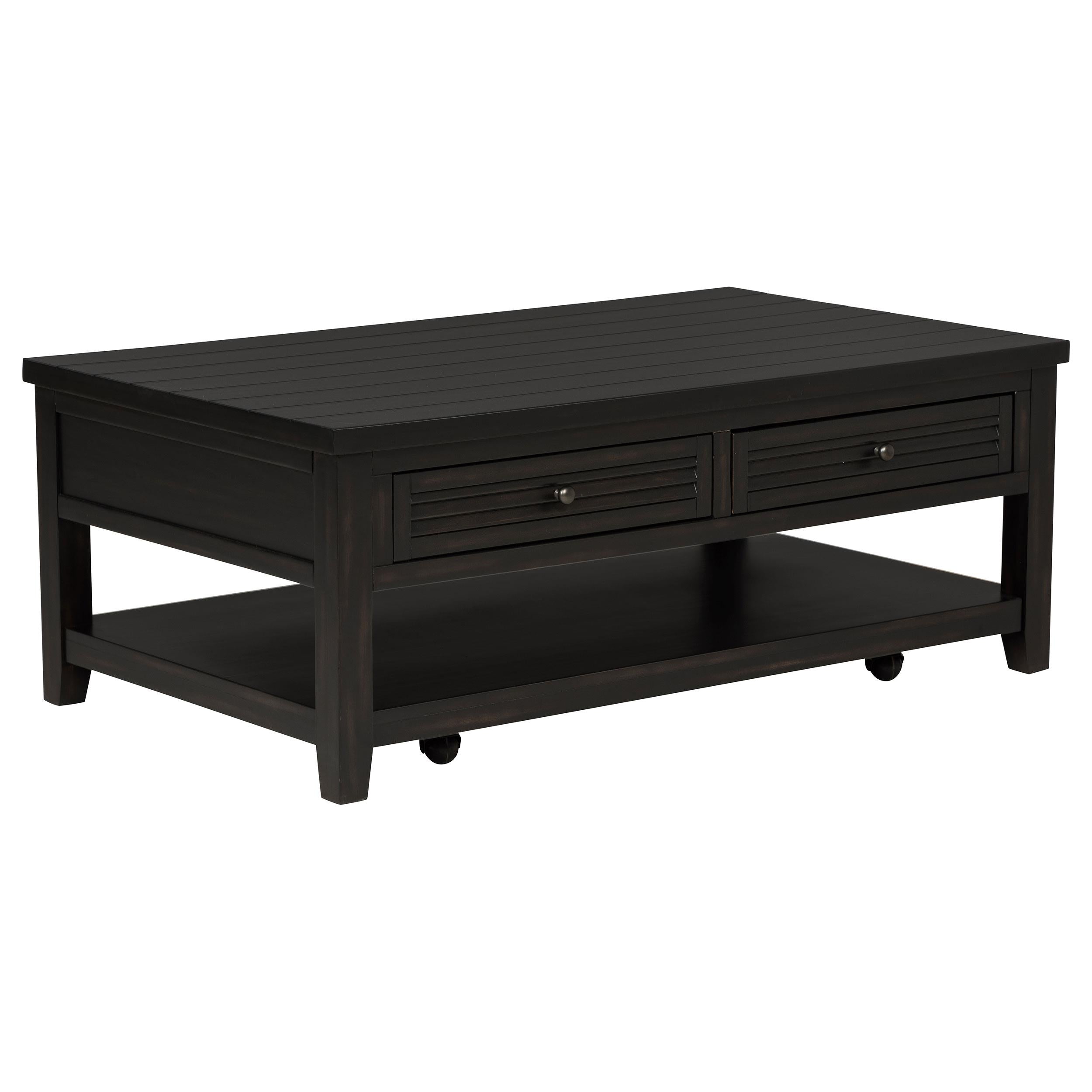 Concord 2-piece Coffee and End Table Set Distressed Java - 710578-S2