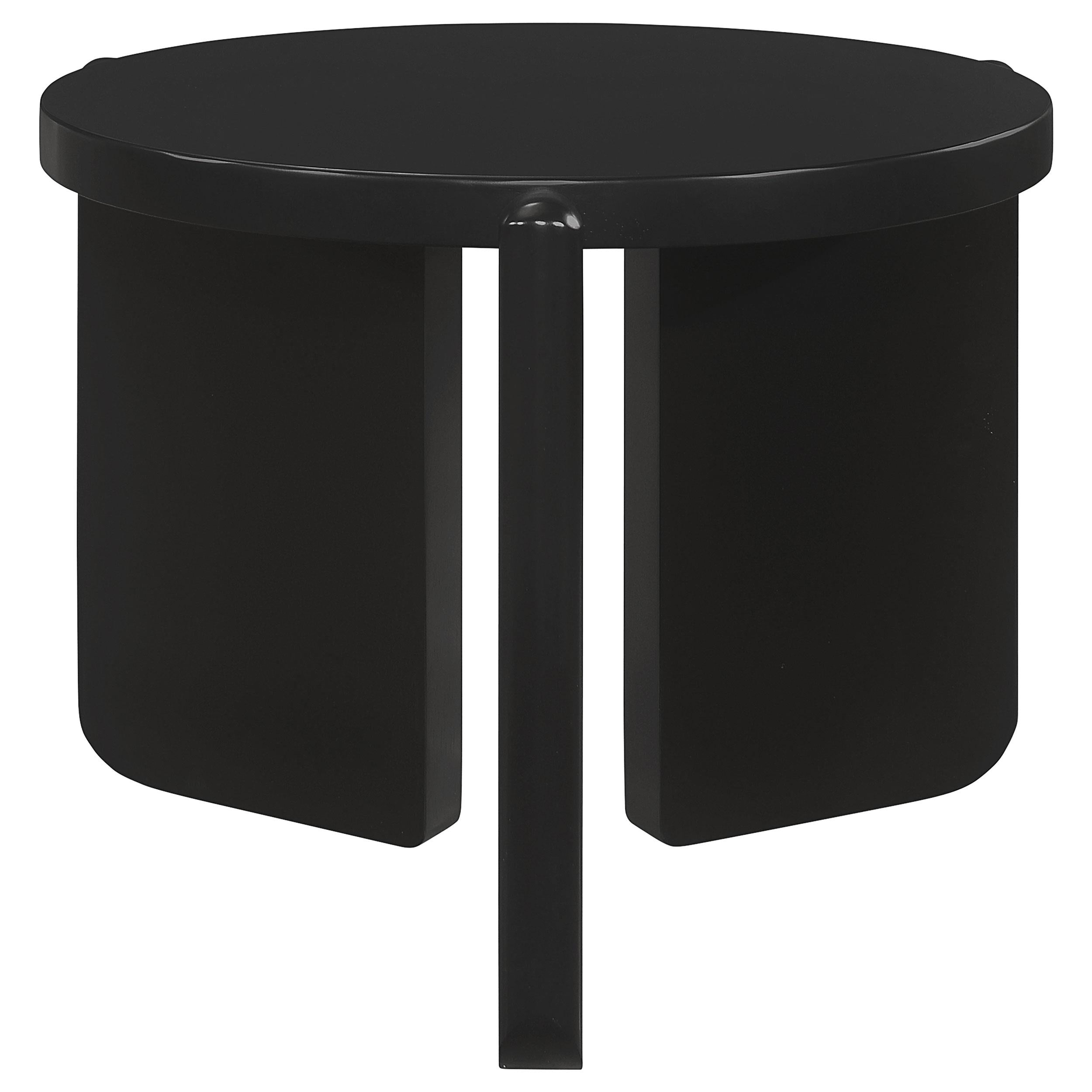 Cordova 2-piece Solid Wood Coffee and End Table Set Black - 709678-S2