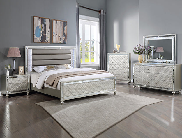CRISTIAN KING HEADBOARD CHAMPAGNE - B1680-K-HB