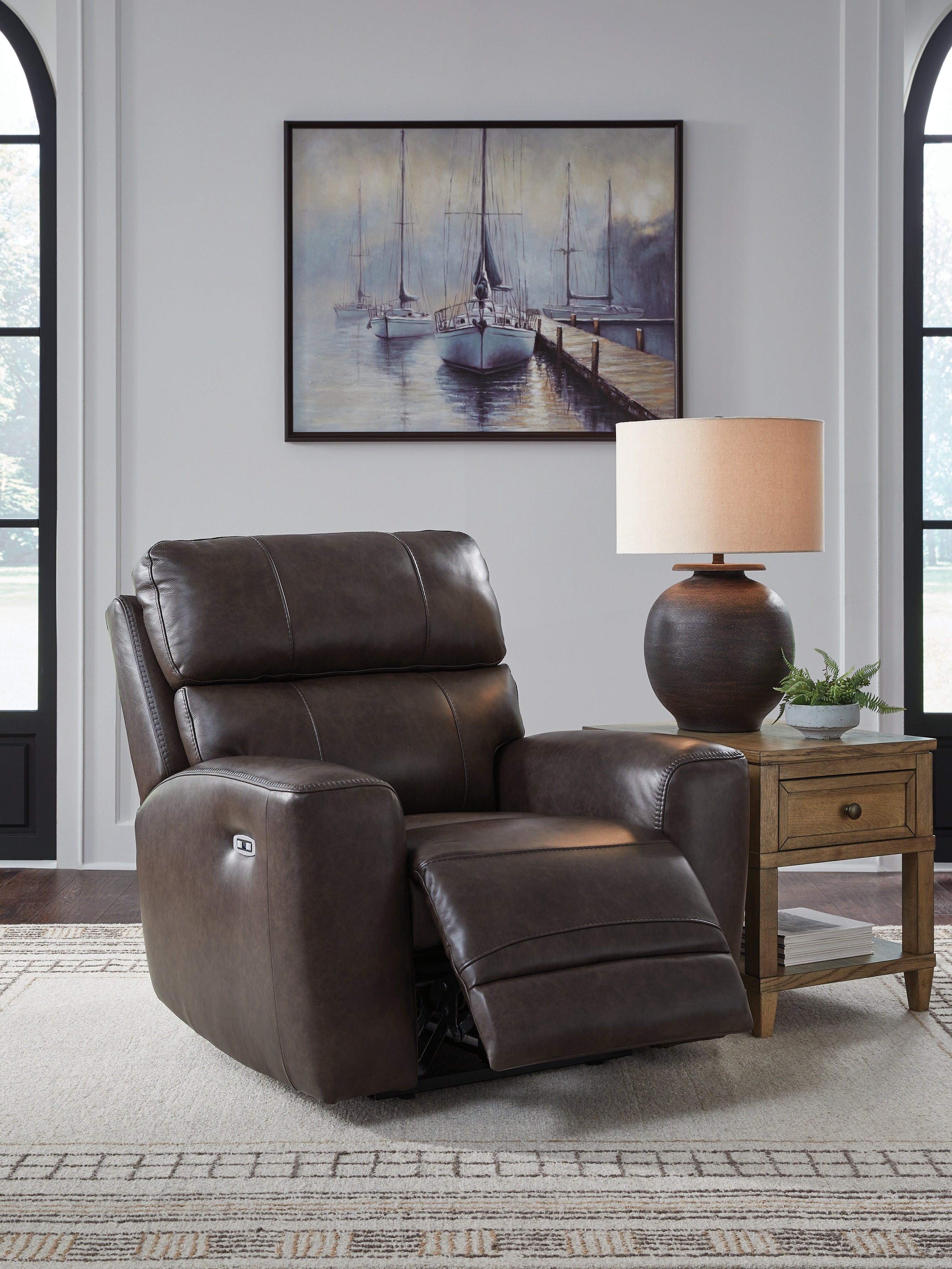 Crossplex Smoke Power Recliner - PCU6450613