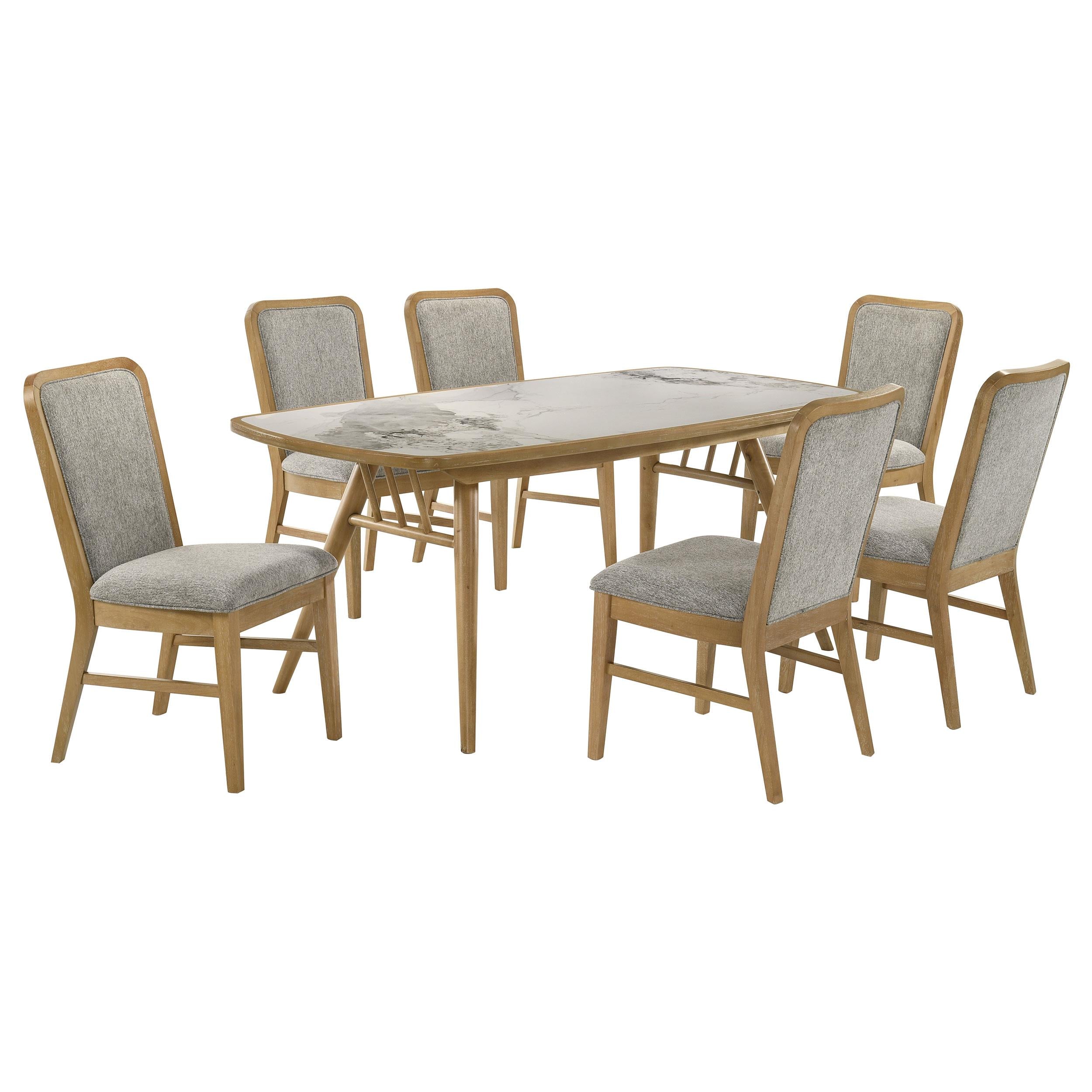 Croyden 7-piece Rectangular Dining Set Weathered Natural - 193731-S7