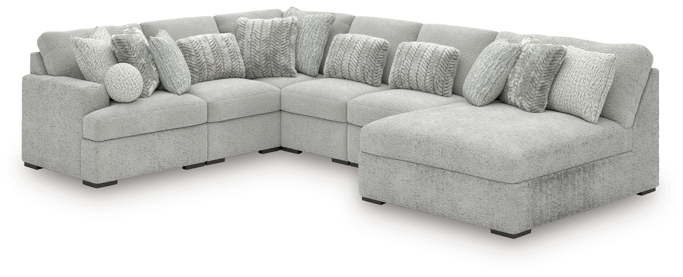 Cuddle Plush Arctic 6-Piece Sectional with Chaise - PC59106S3