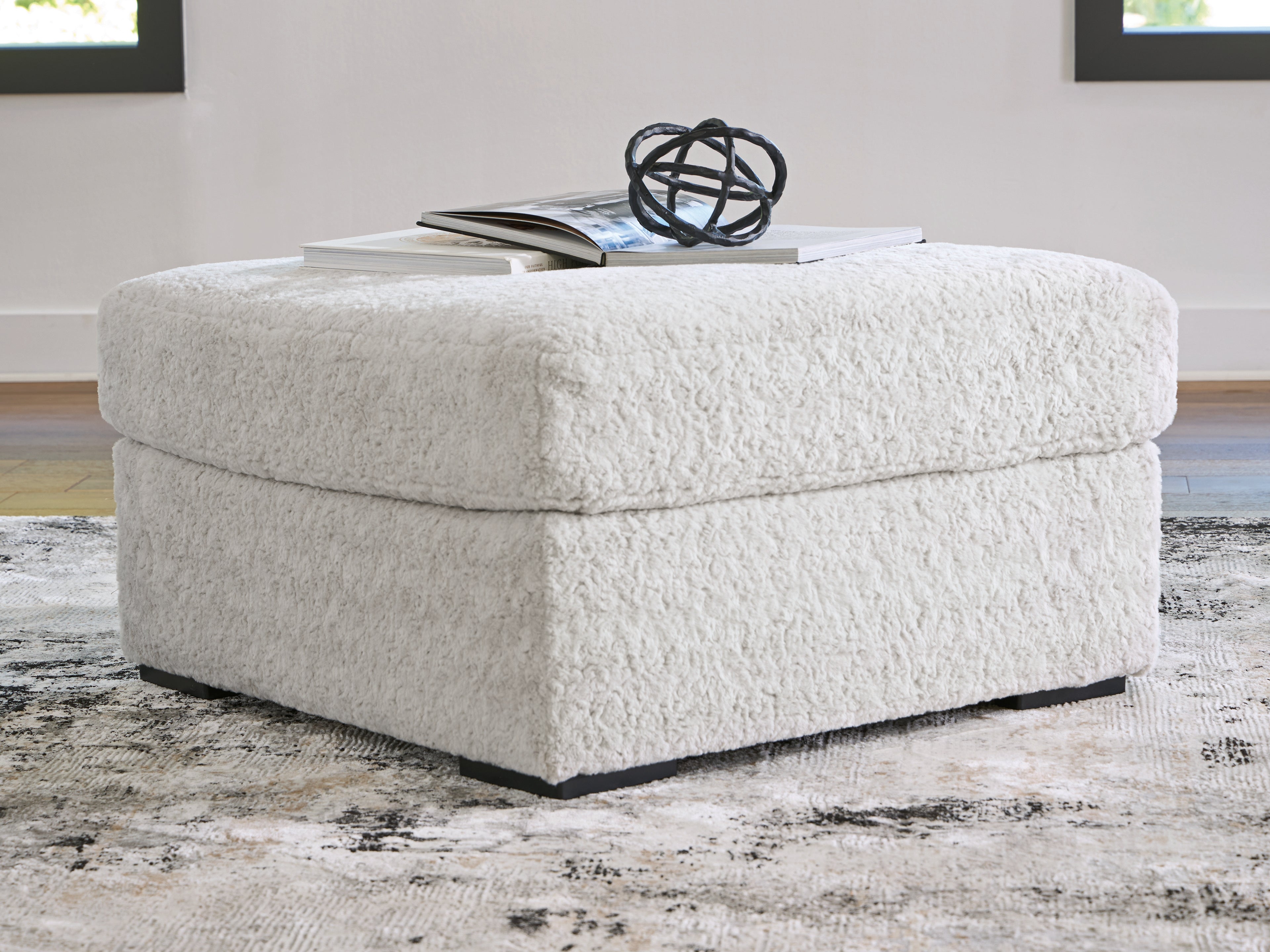 Cuddle Plush Arctic Oversized Accent Ottoman - PC5910608
