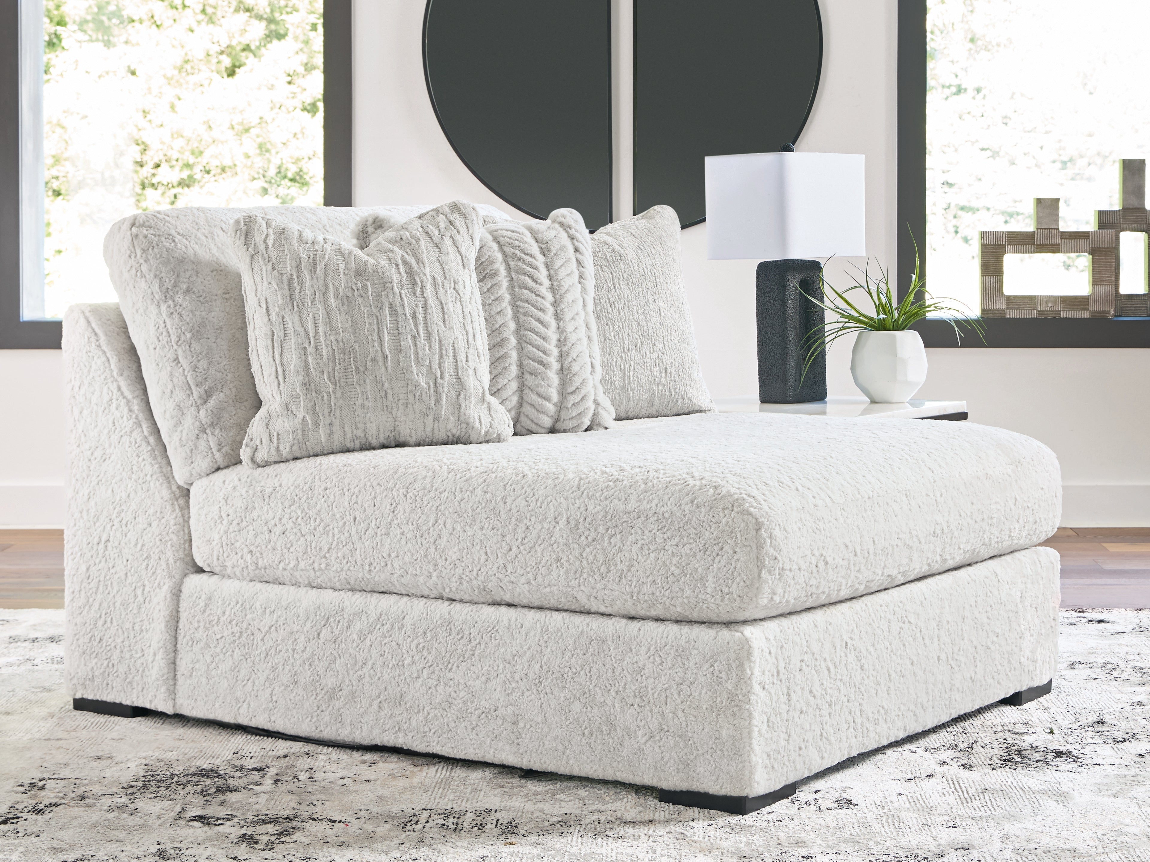 Cuddle Plush Arctic Oversized Armless Chaise - PC5910615
