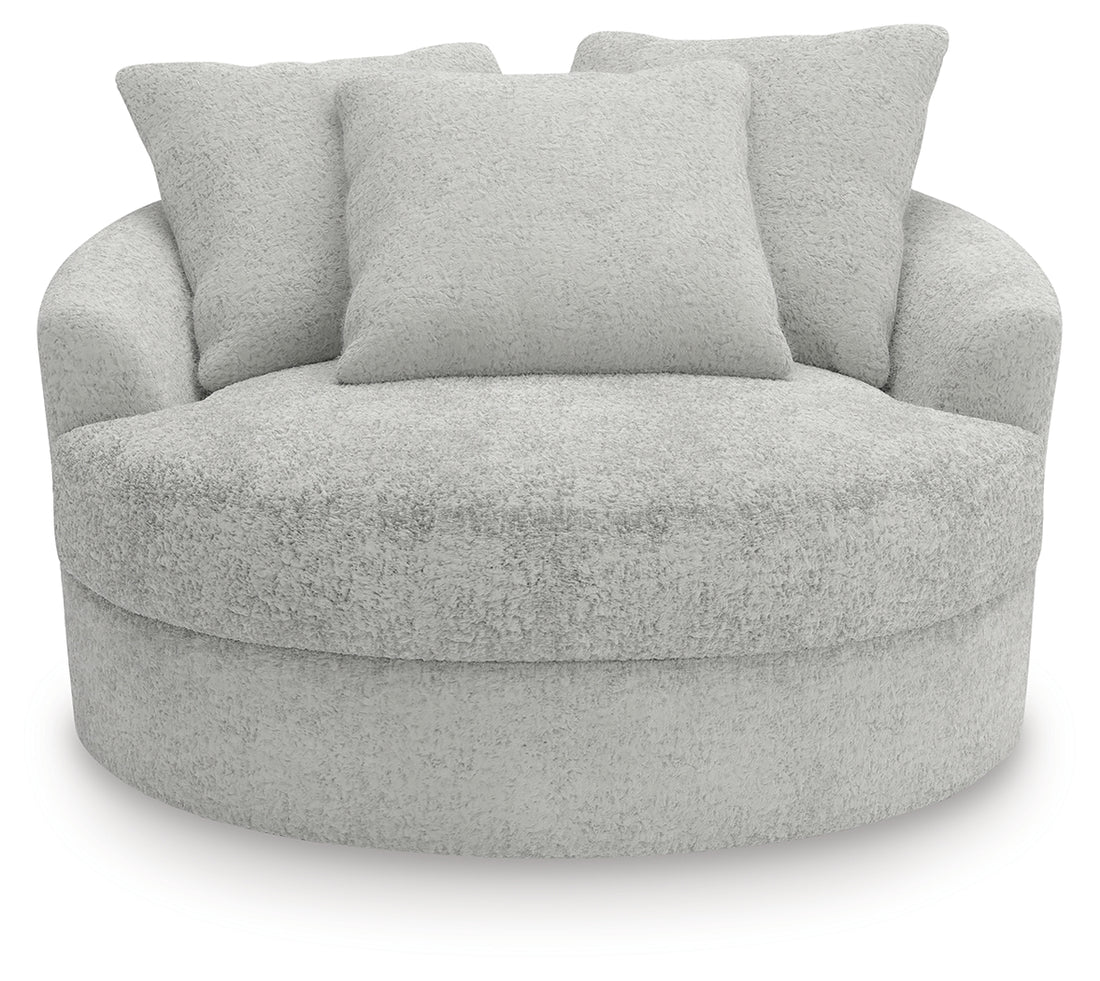 Cuddle Plush Arctic Oversized Swivel Accent Chair - PC5910621