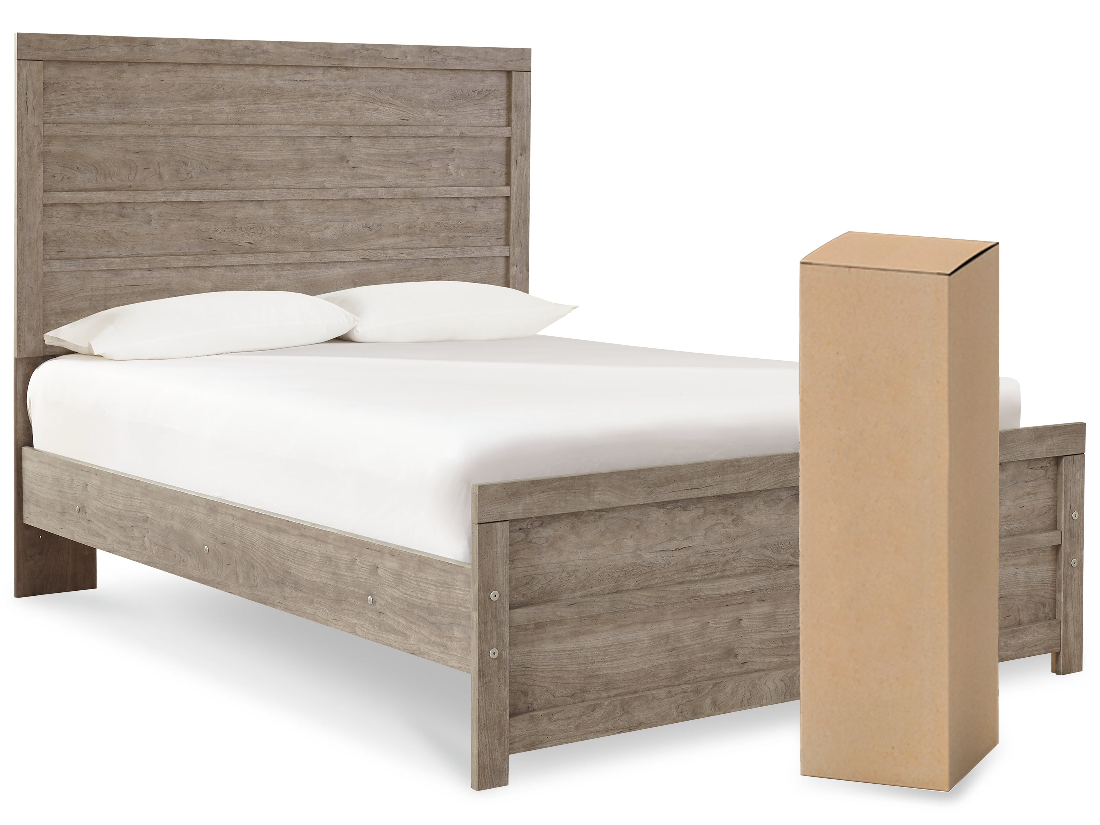 Culverbach Full Panel Bed with Mattress in Gray from Ashley - Luna Furniture