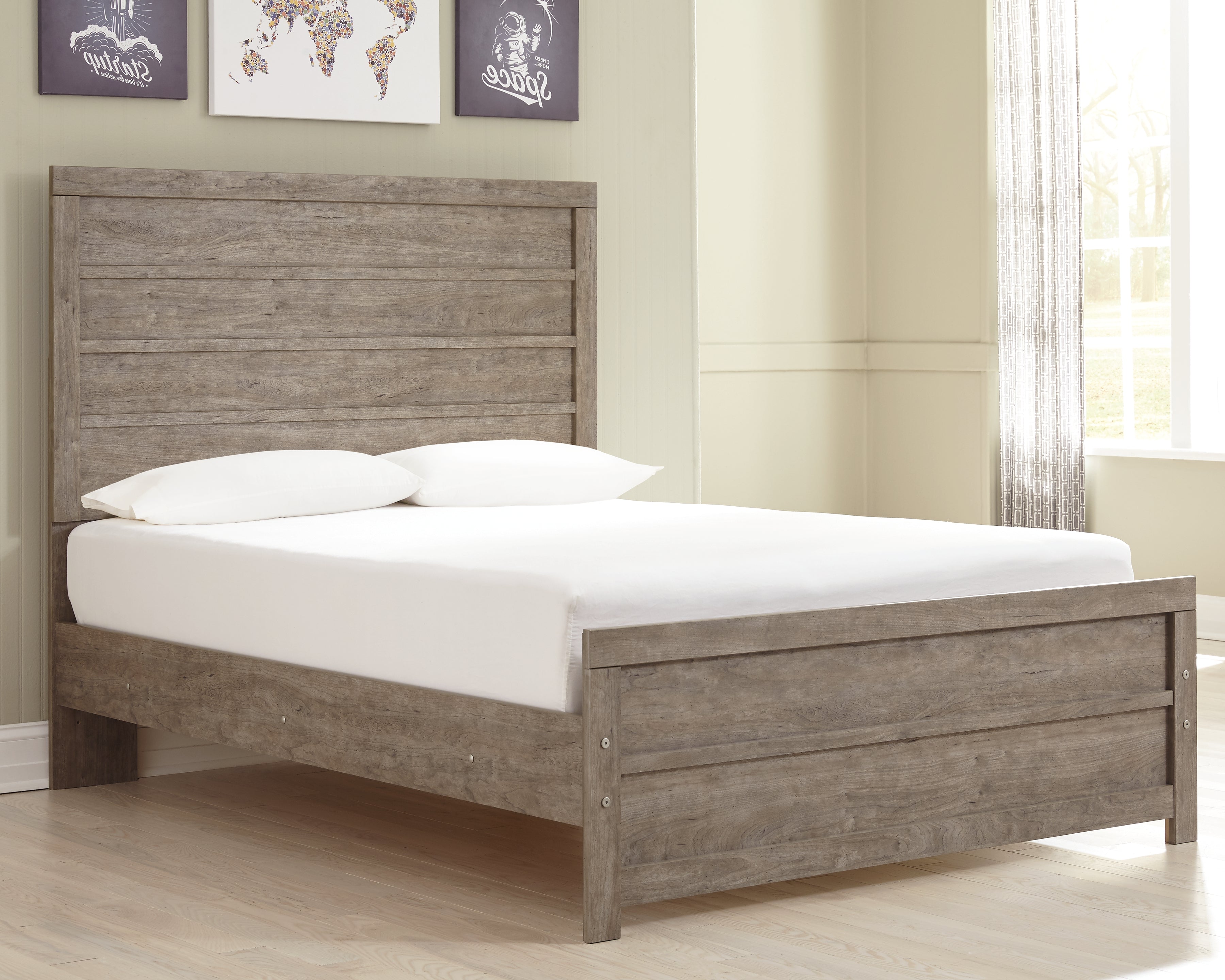 Culverbach Gray Full Panel Bed, Dresser, Chest and Nightstand - B070B18