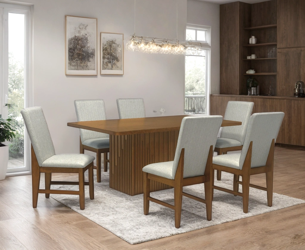 D2800 Dining Table + 6 Chair Set - D2800