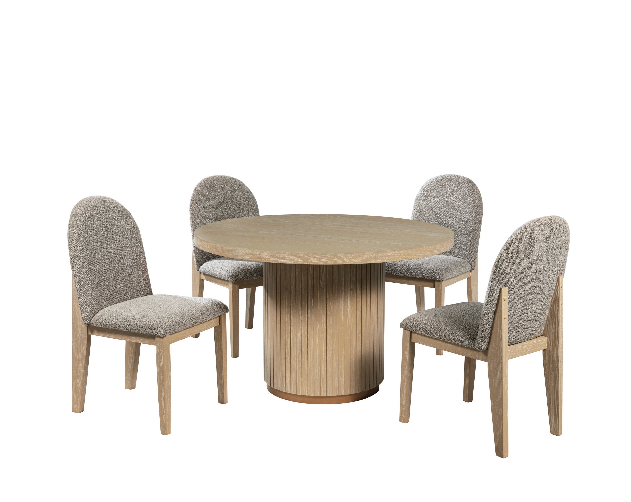 D400 Dining Table + 4 Chair Set - D400
