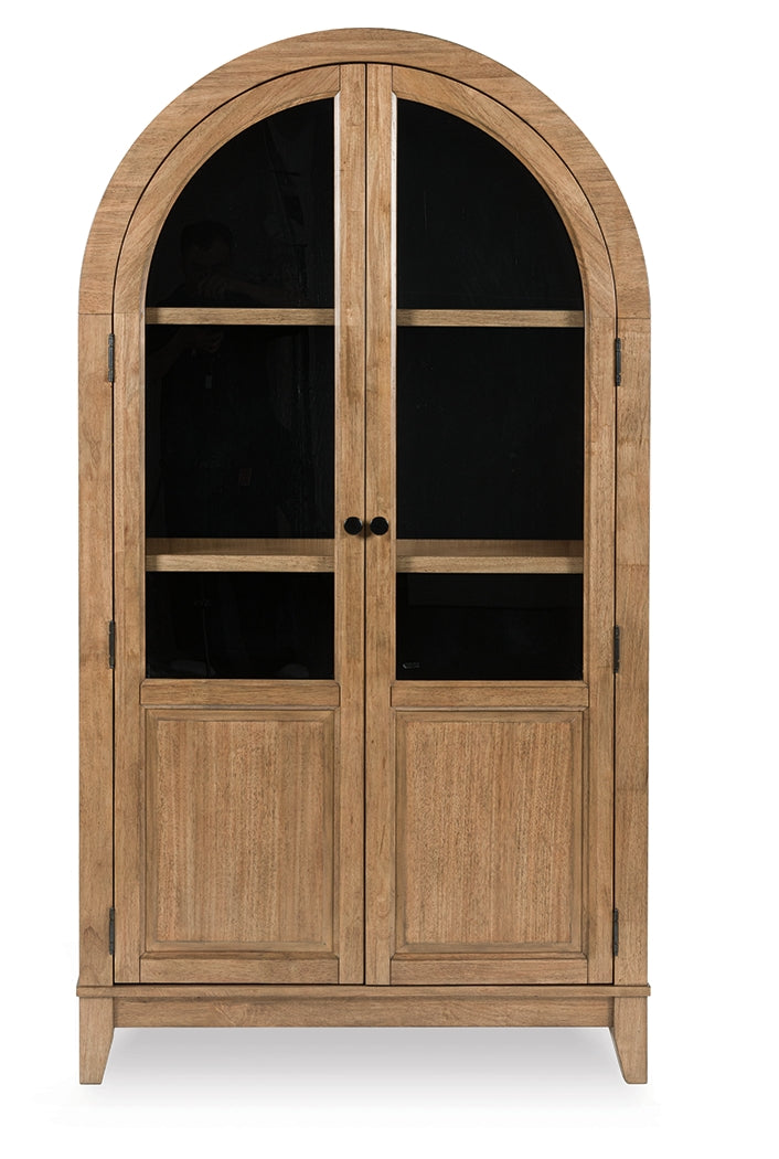 Dagandale Natural/Black Accent Cabinet - A4000705