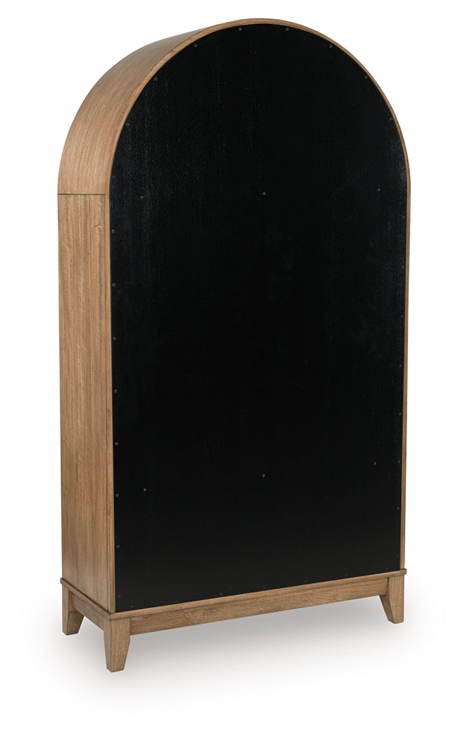Dagandale Natural/Black Accent Cabinet - A4000705