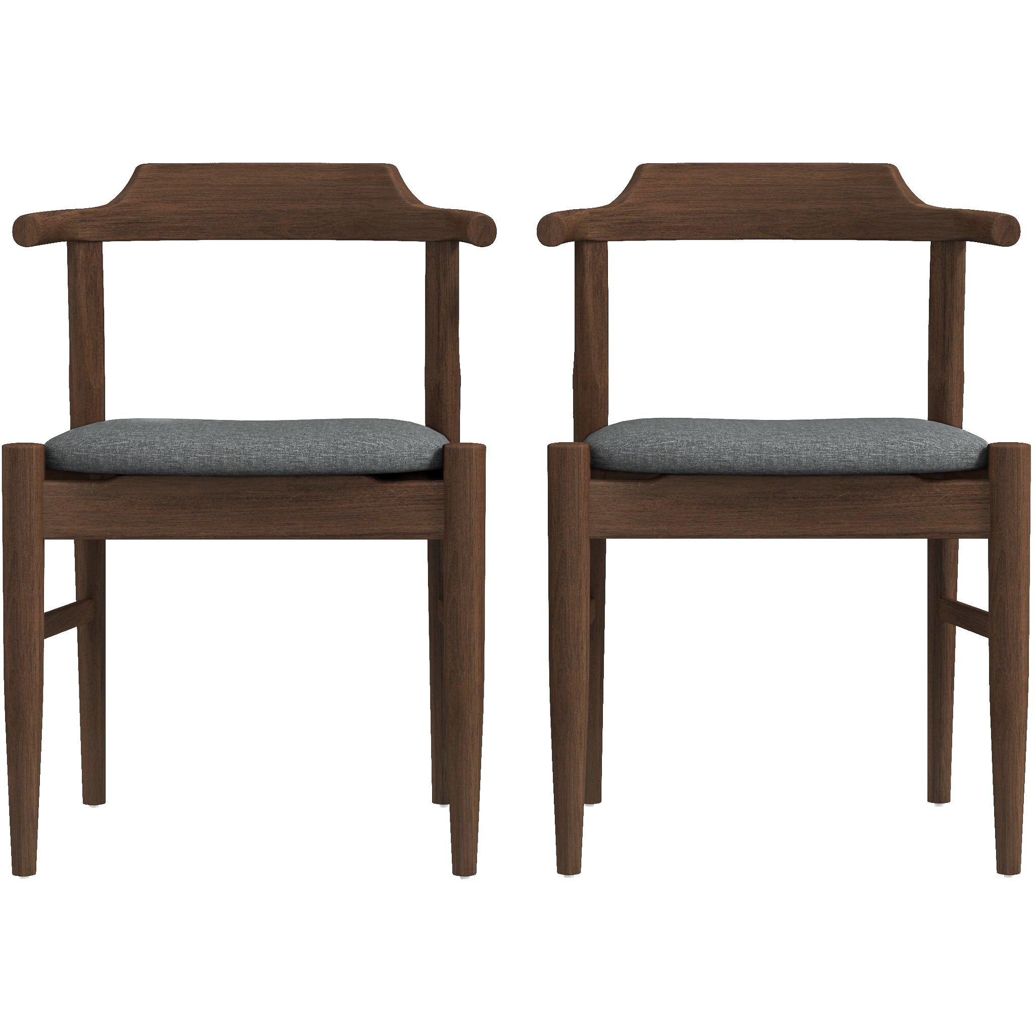 Daisy Gray Fabric Dining Chair (Set Of 2) - DCH00202402