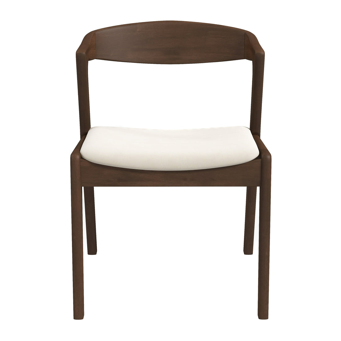 Dakota Solid Wood Cream Velvet Dining Chair (Set Of 2) - DCH00801903