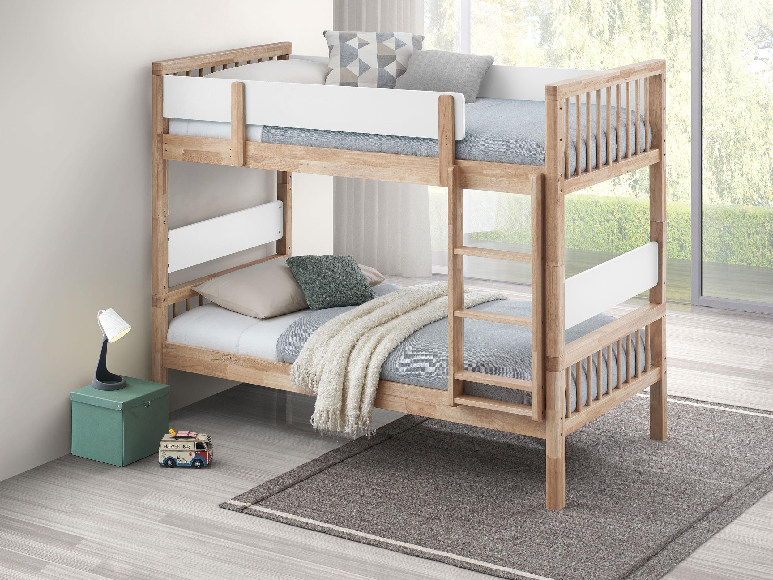 Dakota Wood Twin Over Twin Bunk Bed Natural - 461171