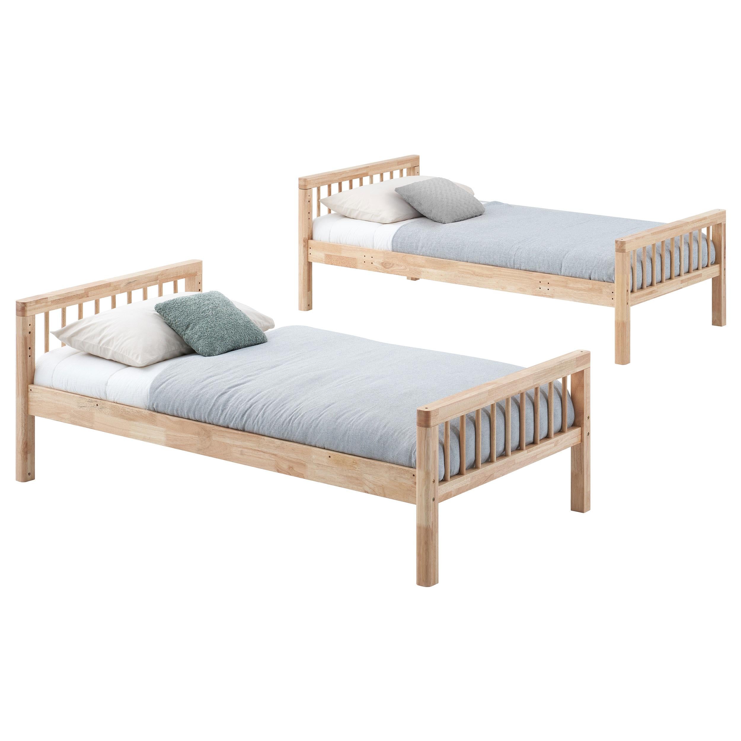 Dakota Wood Twin Over Twin Bunk Bed Natural - 461171
