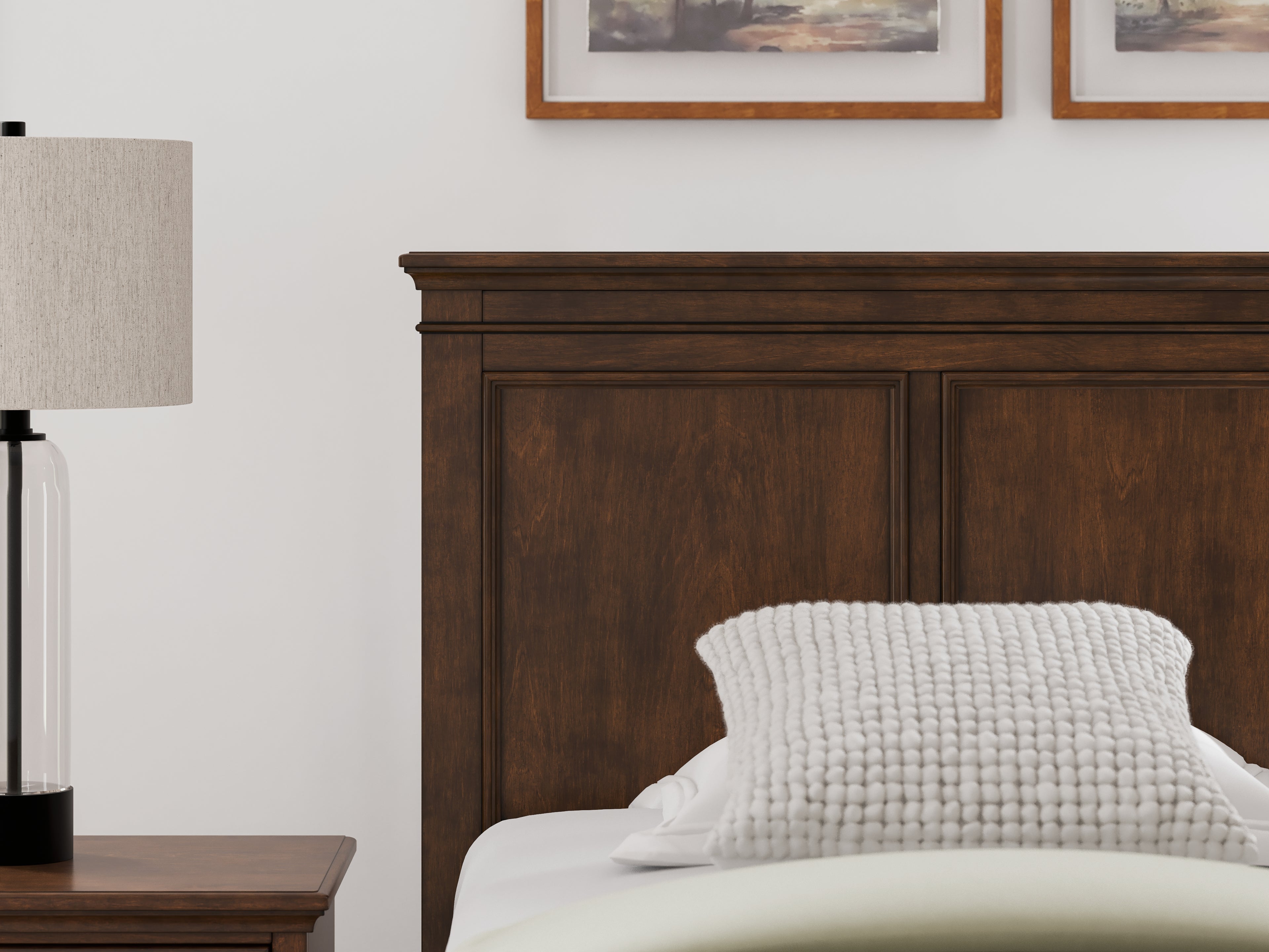 Danabrin Brown Twin Panel Headboard - B685-53