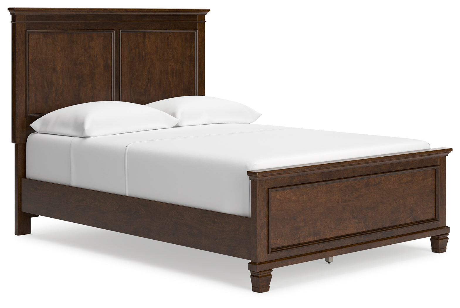 Danabrin Full Panel Bed with Mirrored Dresser and Chest in Brown - PKG015203