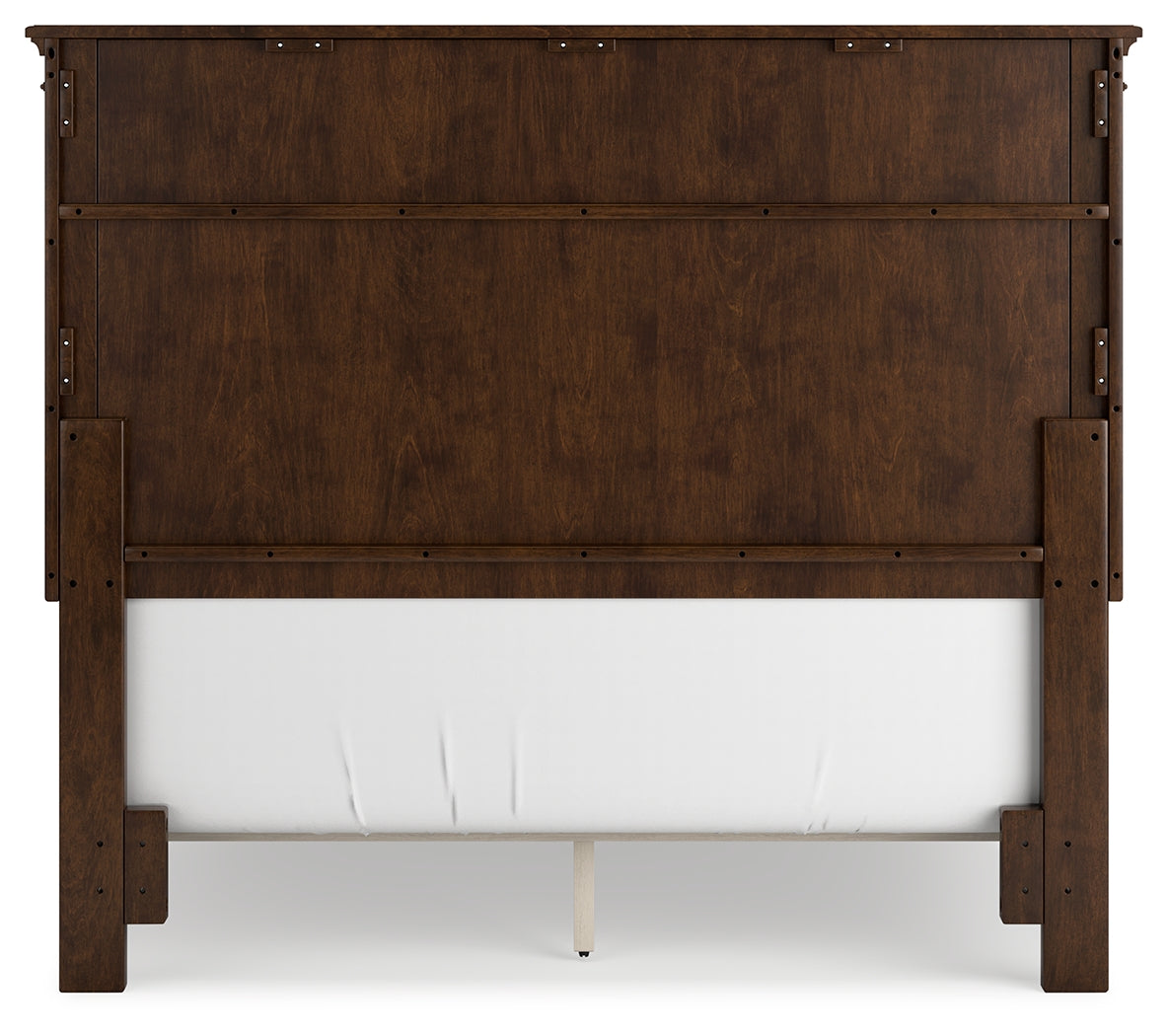 Danabrin Full Panel Bed with Mirrored Dresser and Nightstand in Brown - PKG015202