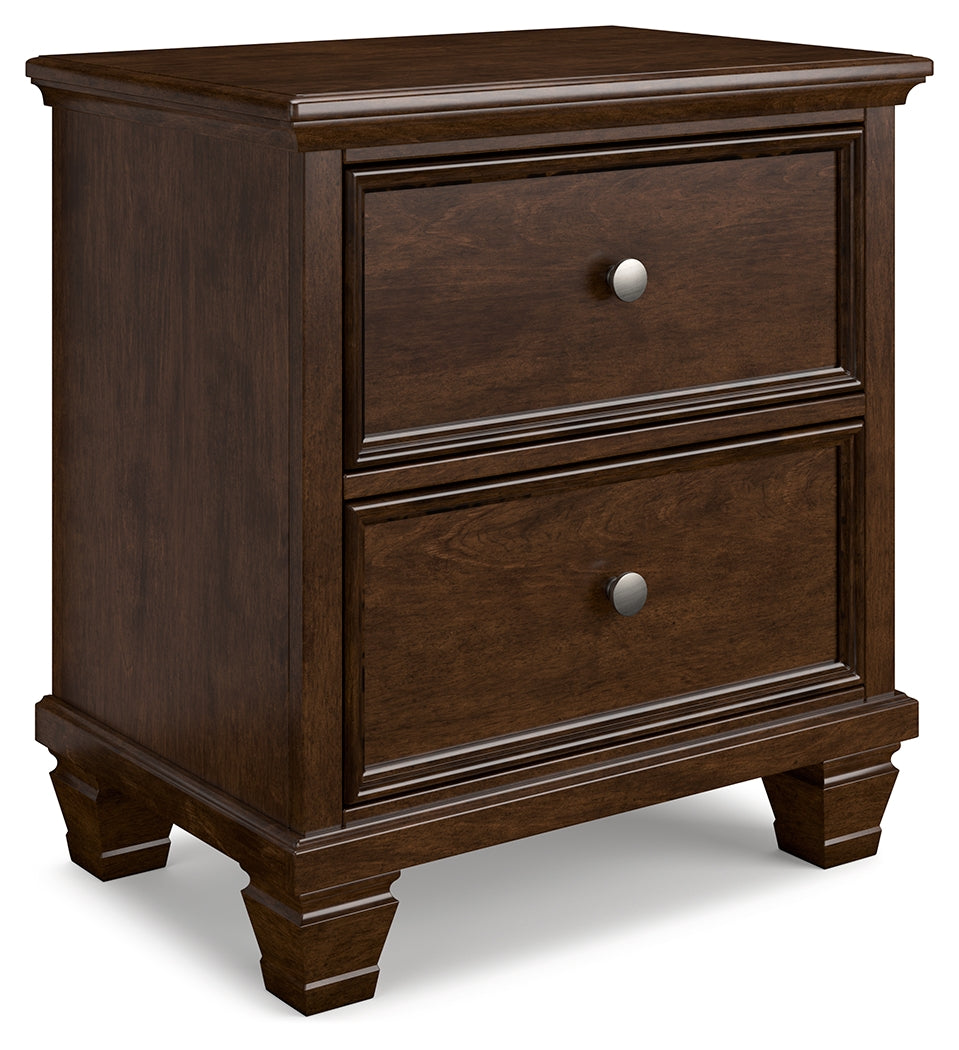Danabrin Queen Panel Bed with Mirrored Dresser and Nightstand in Brown from Ashley - Luna Furniture