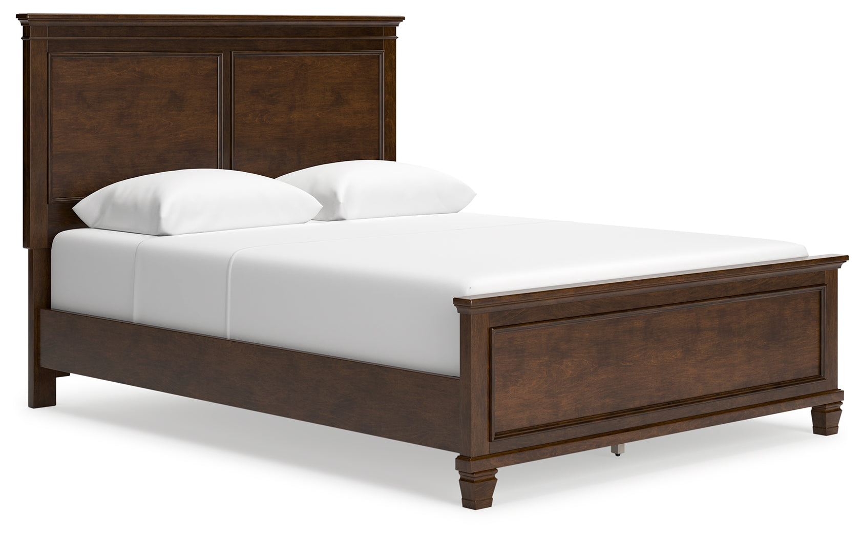 Danabrin Queen Panel Bed with Mirrored Dresser, Chest and Nightstand in Brown - PKG015180